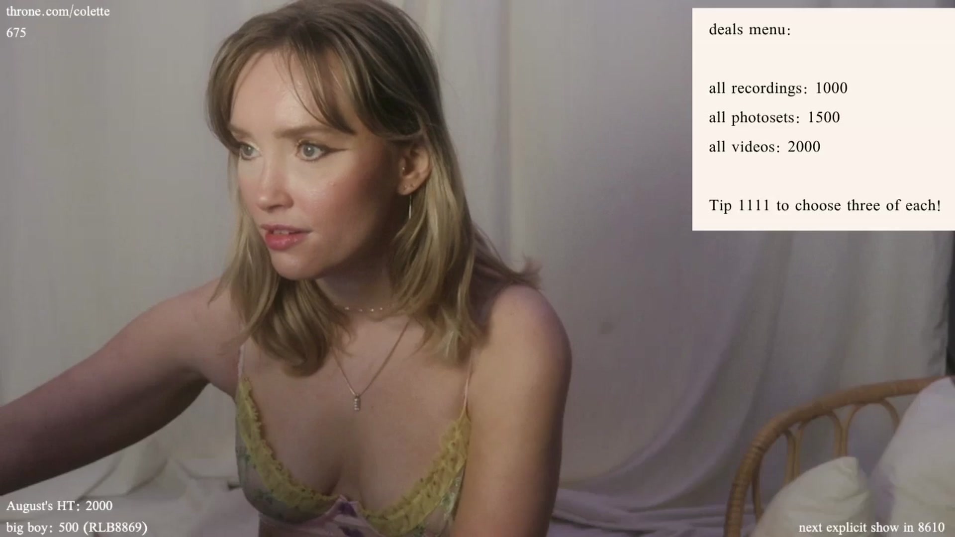 Gallery image thumbnail from coletteclaude's myfreecams stream on, 08/16/2024, 20:29 image 8 of 20
