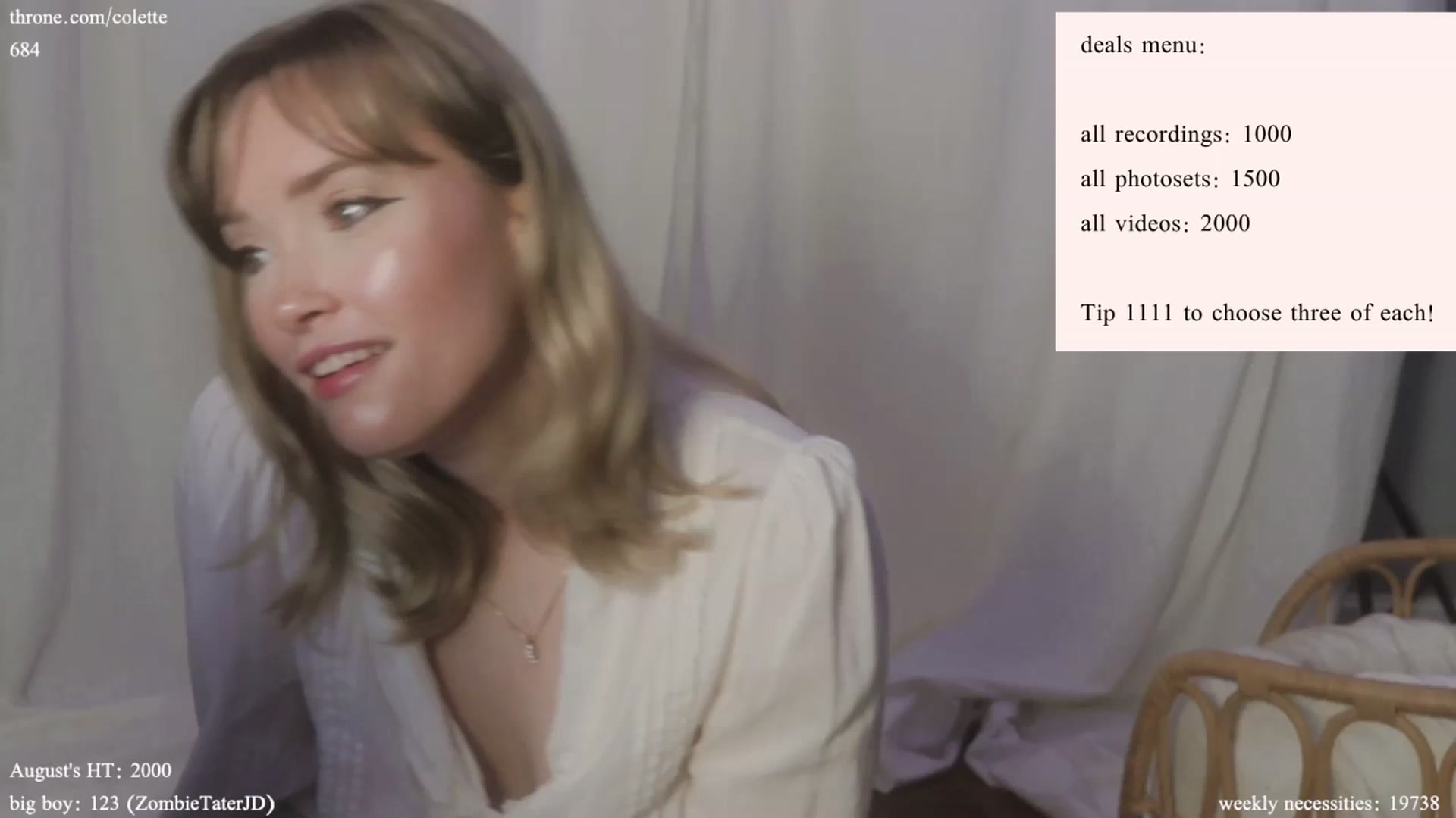 Gallery image thumbnail from coletteclaude's myfreecams stream on, 08/26/2024, 20:01 image 8 of 20