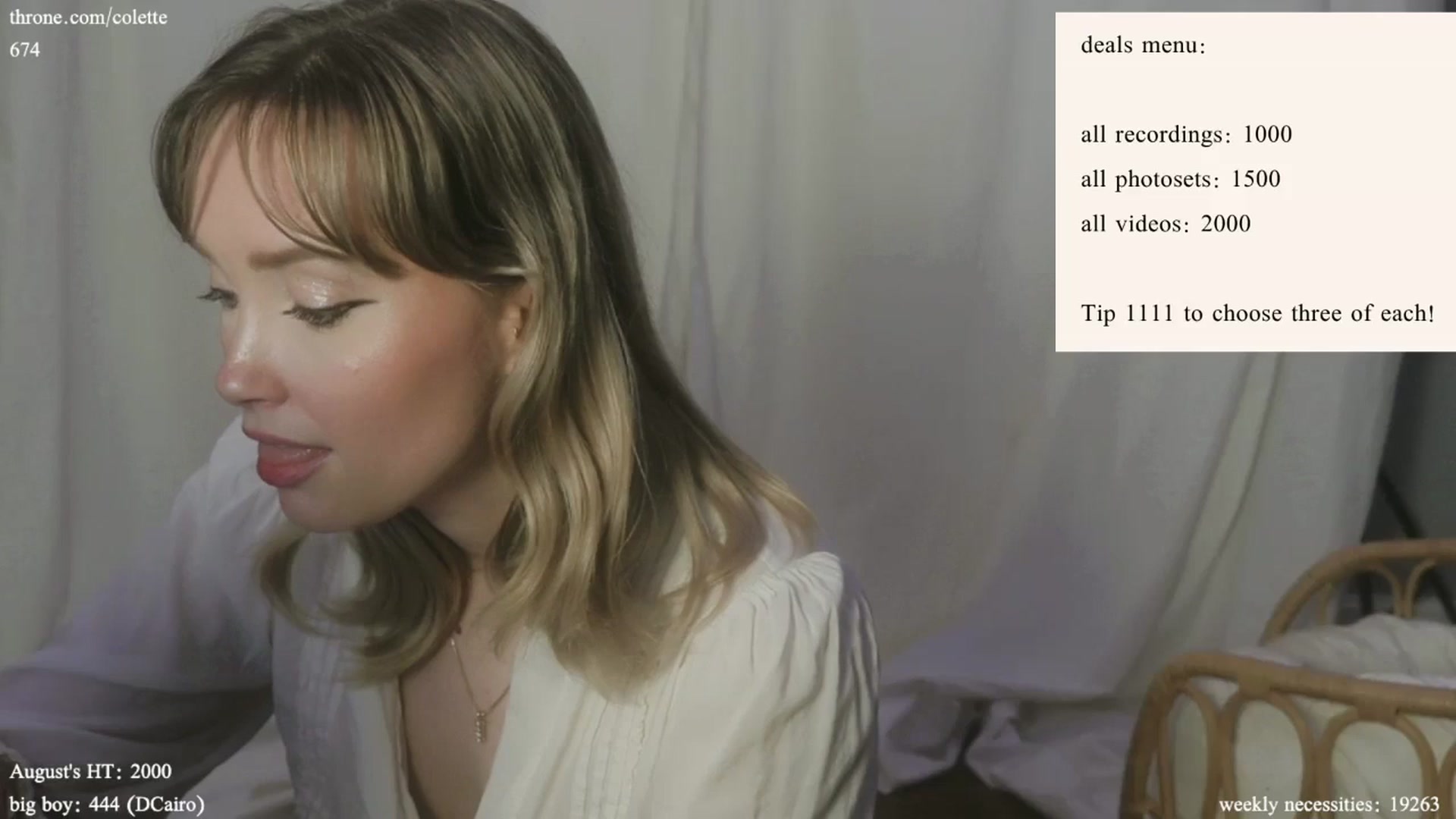 Gallery image thumbnail from coletteclaude's myfreecams stream on, 08/26/2024, 20:01 image 10 of 20