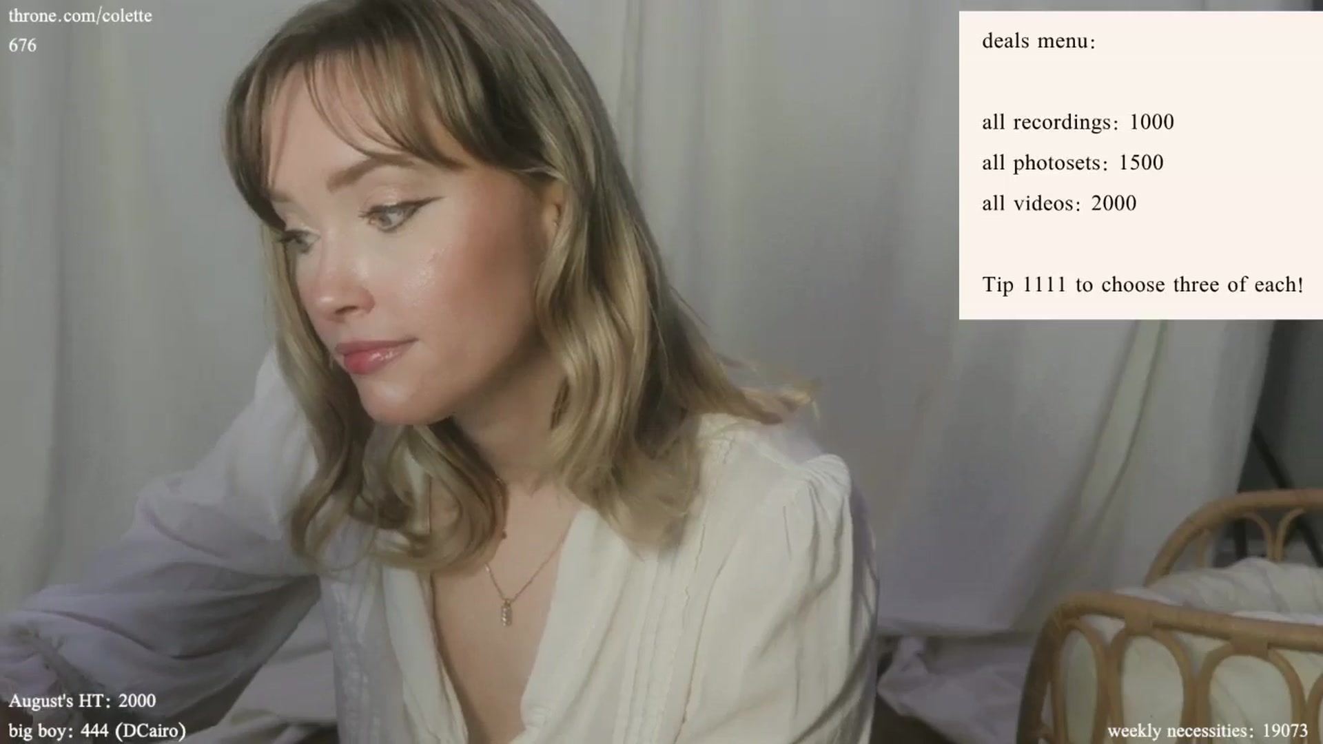 Gallery image thumbnail from coletteclaude's myfreecams stream on, 08/26/2024, 20:01 image 18 of 20