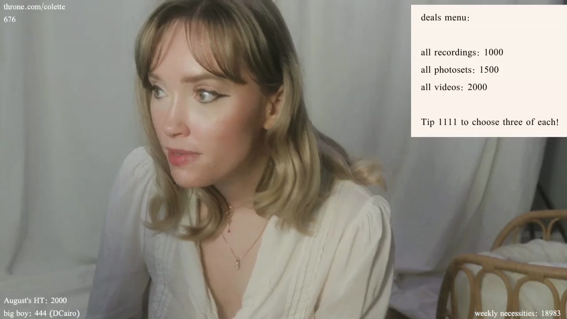Gallery image thumbnail from coletteclaude's myfreecams stream on, 08/26/2024, 20:15 image 10 of 20