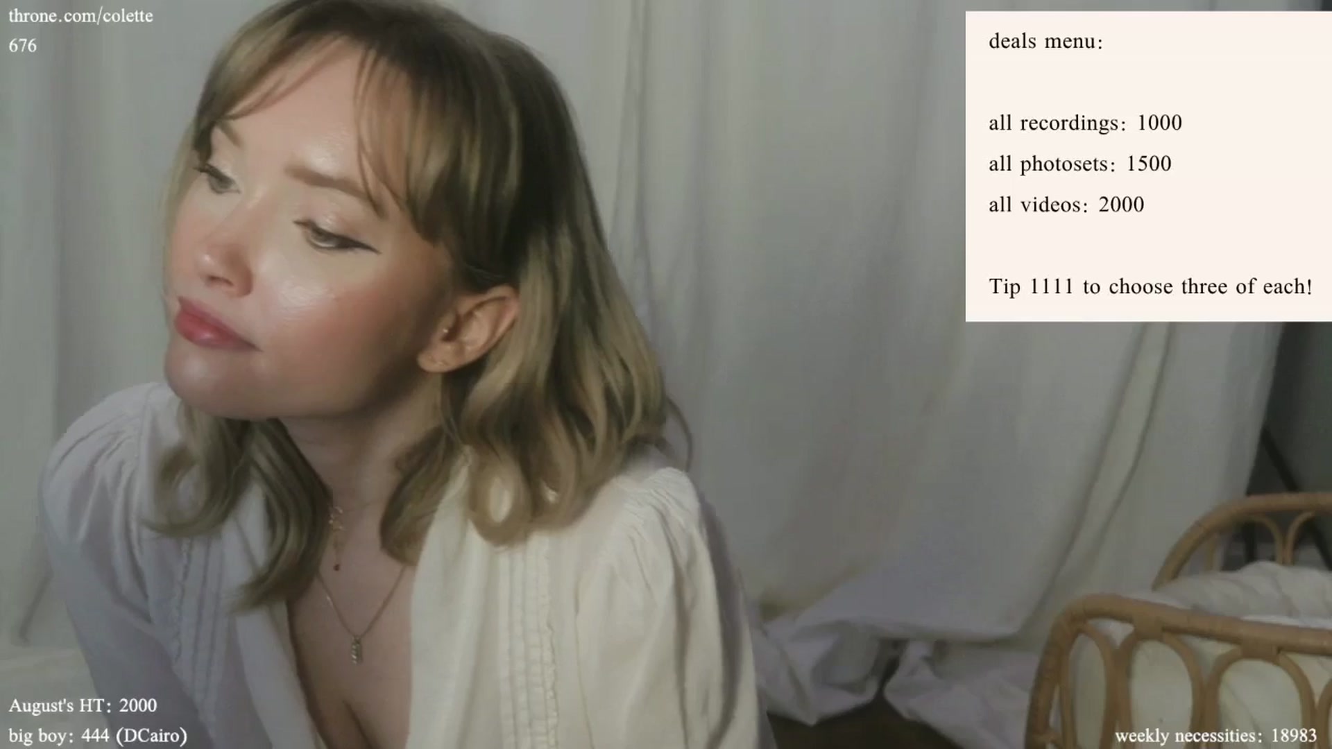 Gallery image thumbnail from coletteclaude's myfreecams stream on, 08/26/2024, 20:15 image 17 of 20