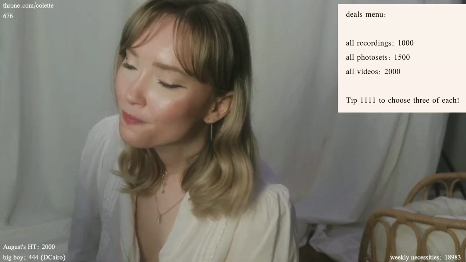Gallery image thumbnail from coletteclaude's myfreecams stream on, 08/26/2024, 20:15 image 19 of 20
