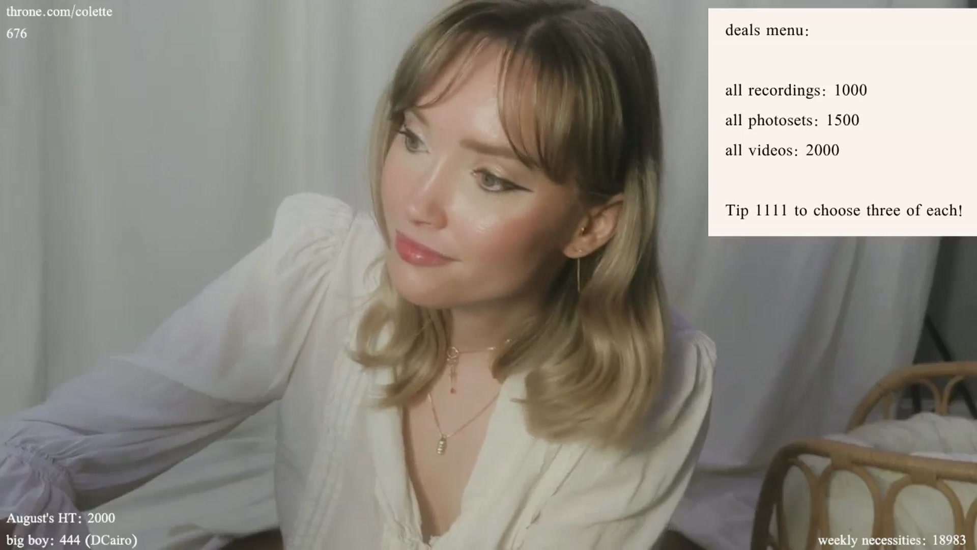 Gallery image thumbnail from coletteclaude's myfreecams stream on, 08/26/2024, 20:15 image 13 of 20