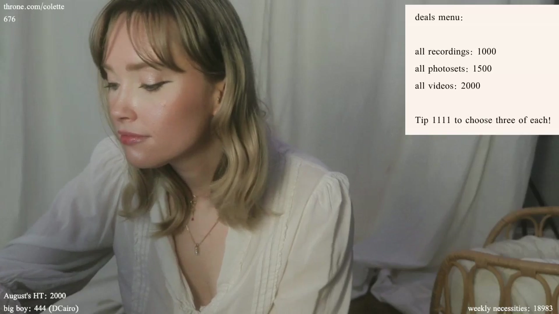 Gallery image thumbnail from coletteclaude's myfreecams stream on, 08/26/2024, 20:15 image 15 of 20