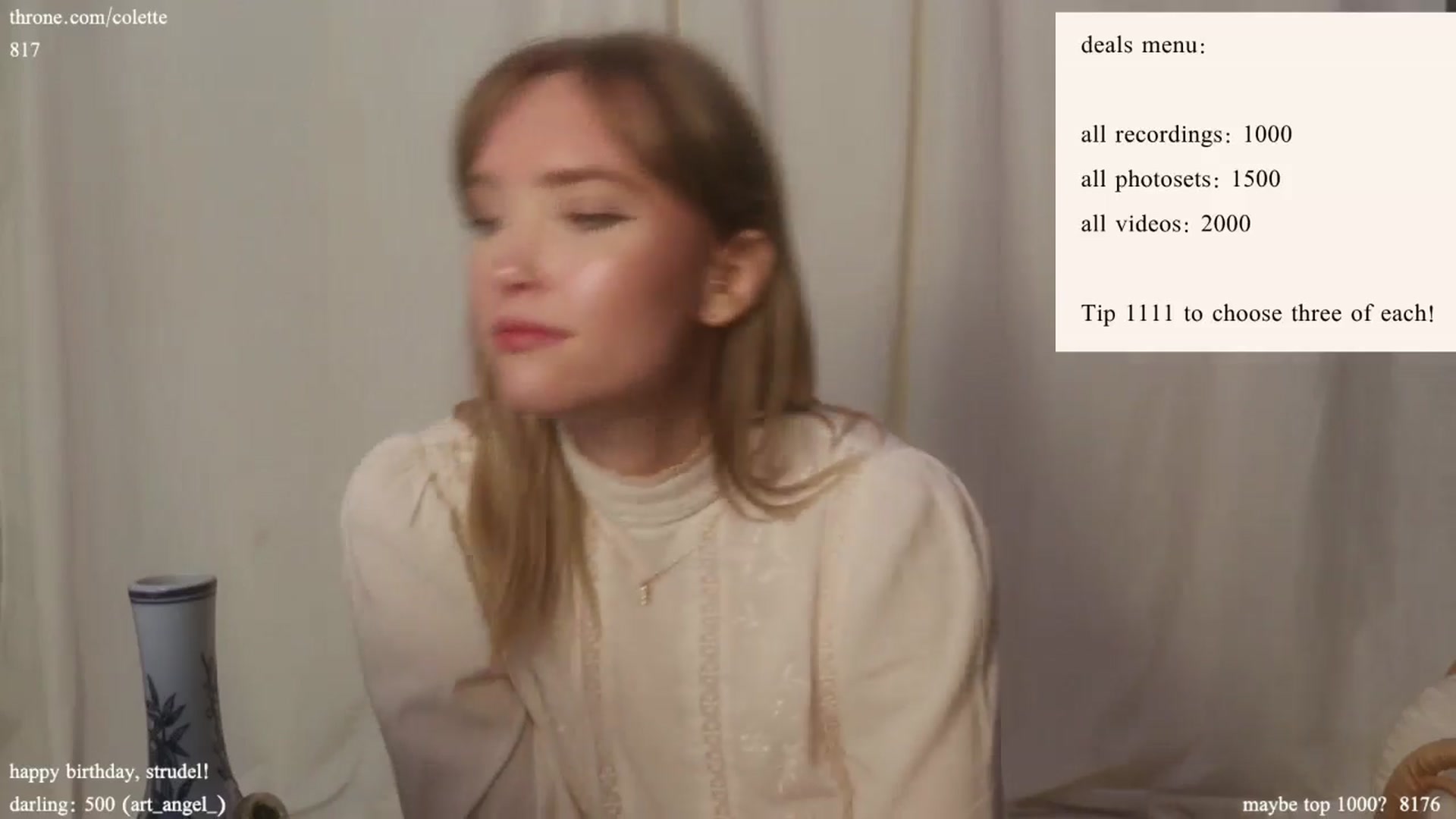 Gallery image thumbnail from coletteclaude's myfreecams stream on, 09/03/2024, 20:58 image 20 of 20