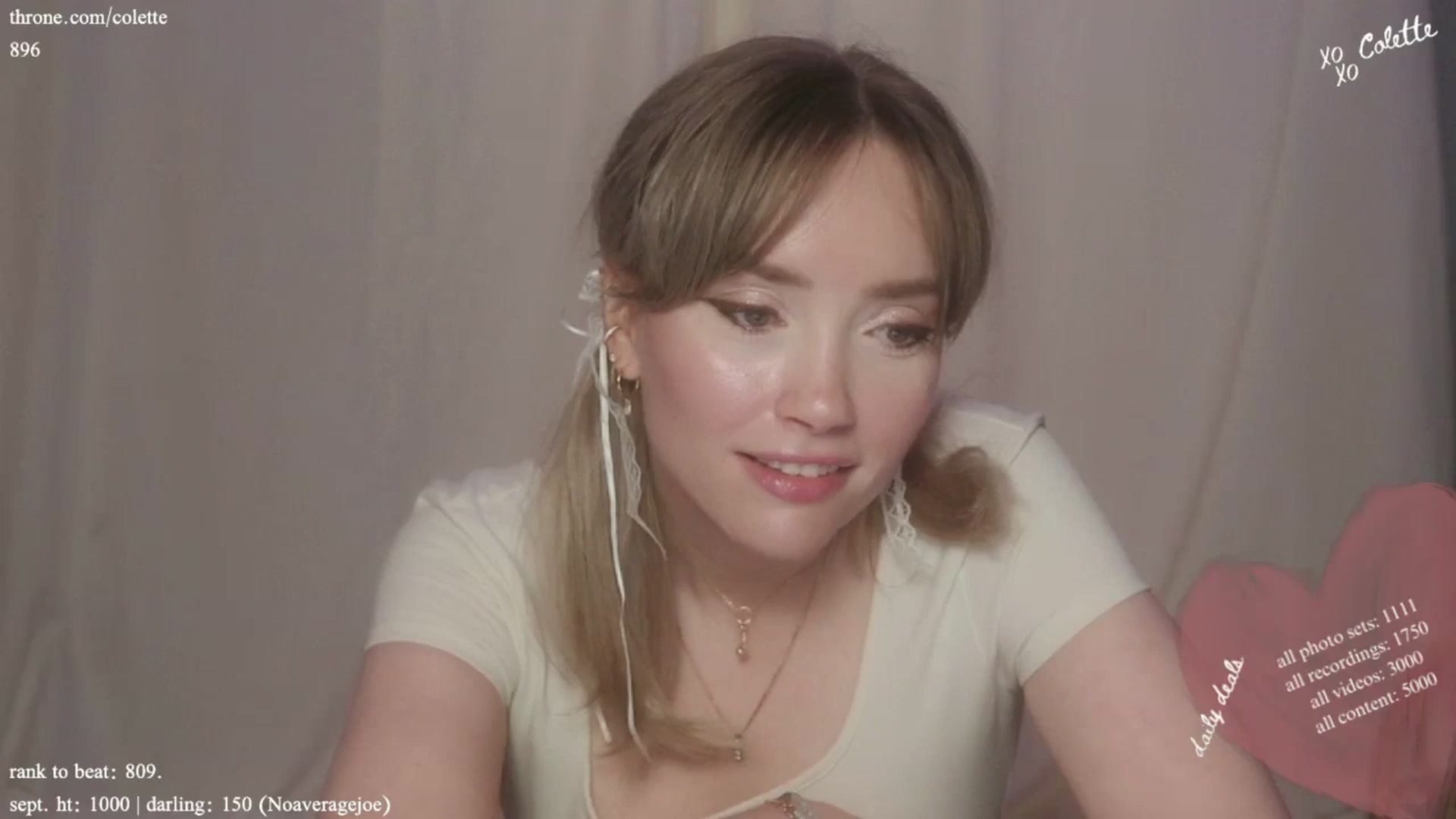 Gallery image thumbnail from coletteclaude's myfreecams stream on, 09/18/2024, 20:09 image 5 of 20