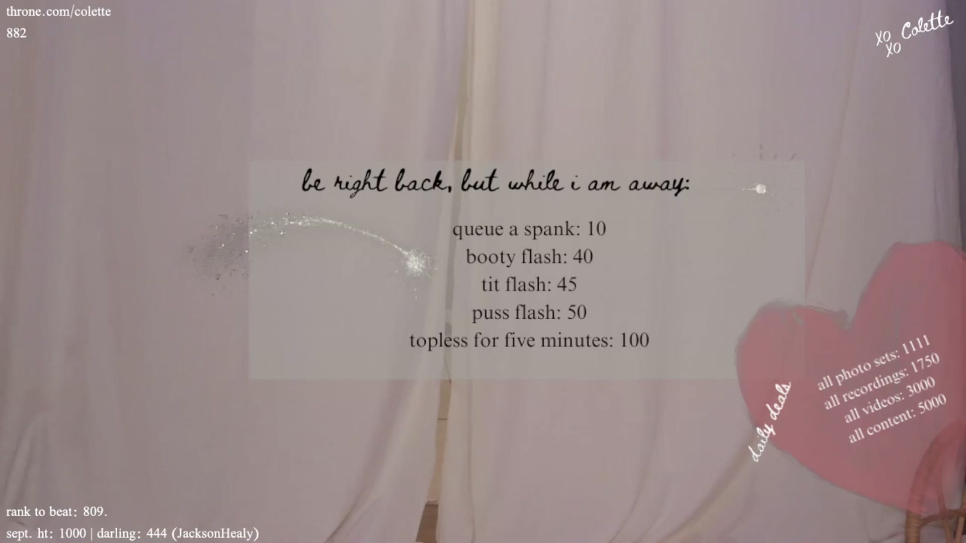Gallery image thumbnail from coletteclaude's myfreecams stream on, 09/18/2024, 20:09 image 10 of 20