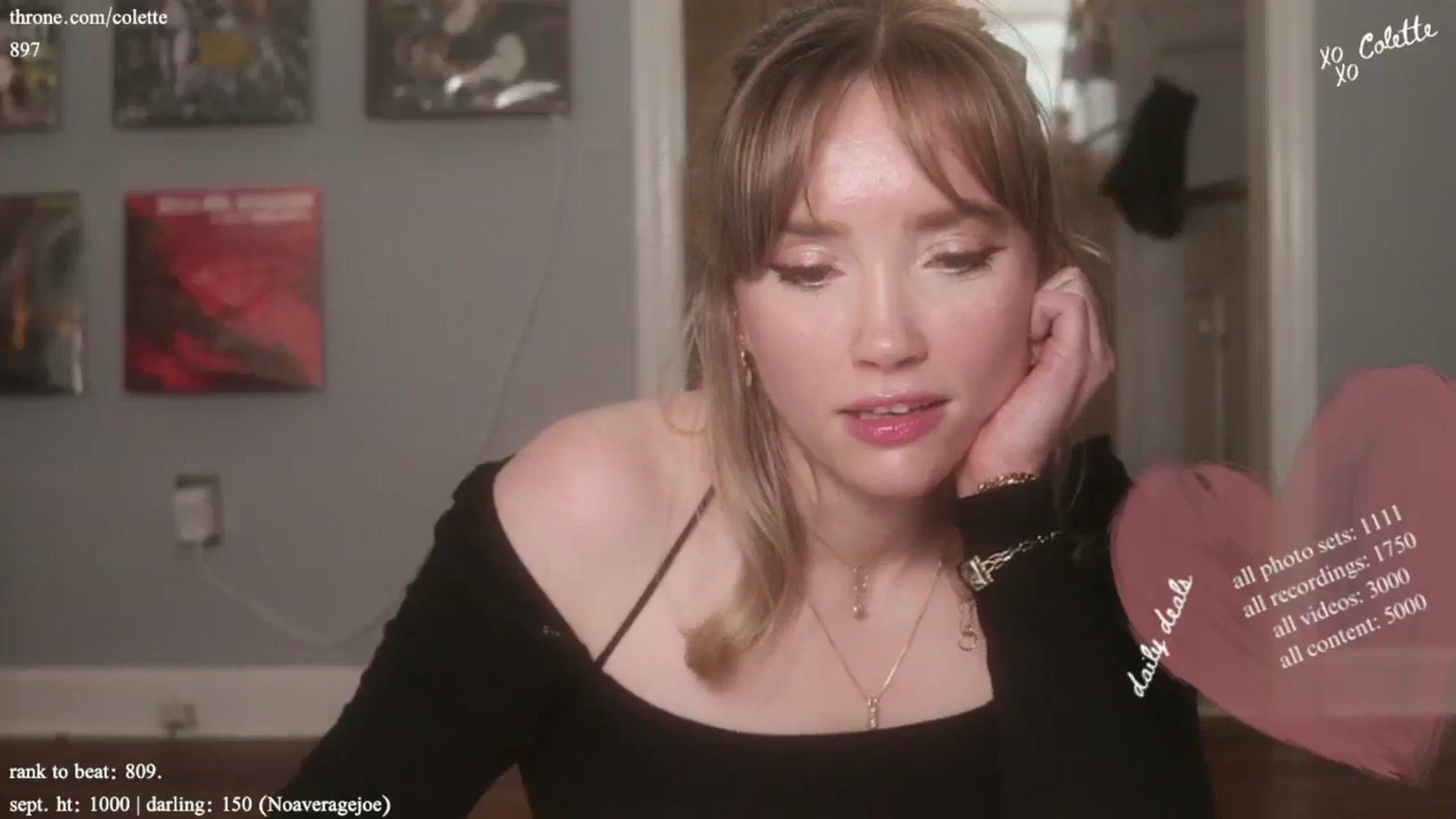 Gallery image thumbnail from coletteclaude's myfreecams stream on, 09/19/2024, 19:41 image 2 of 20
