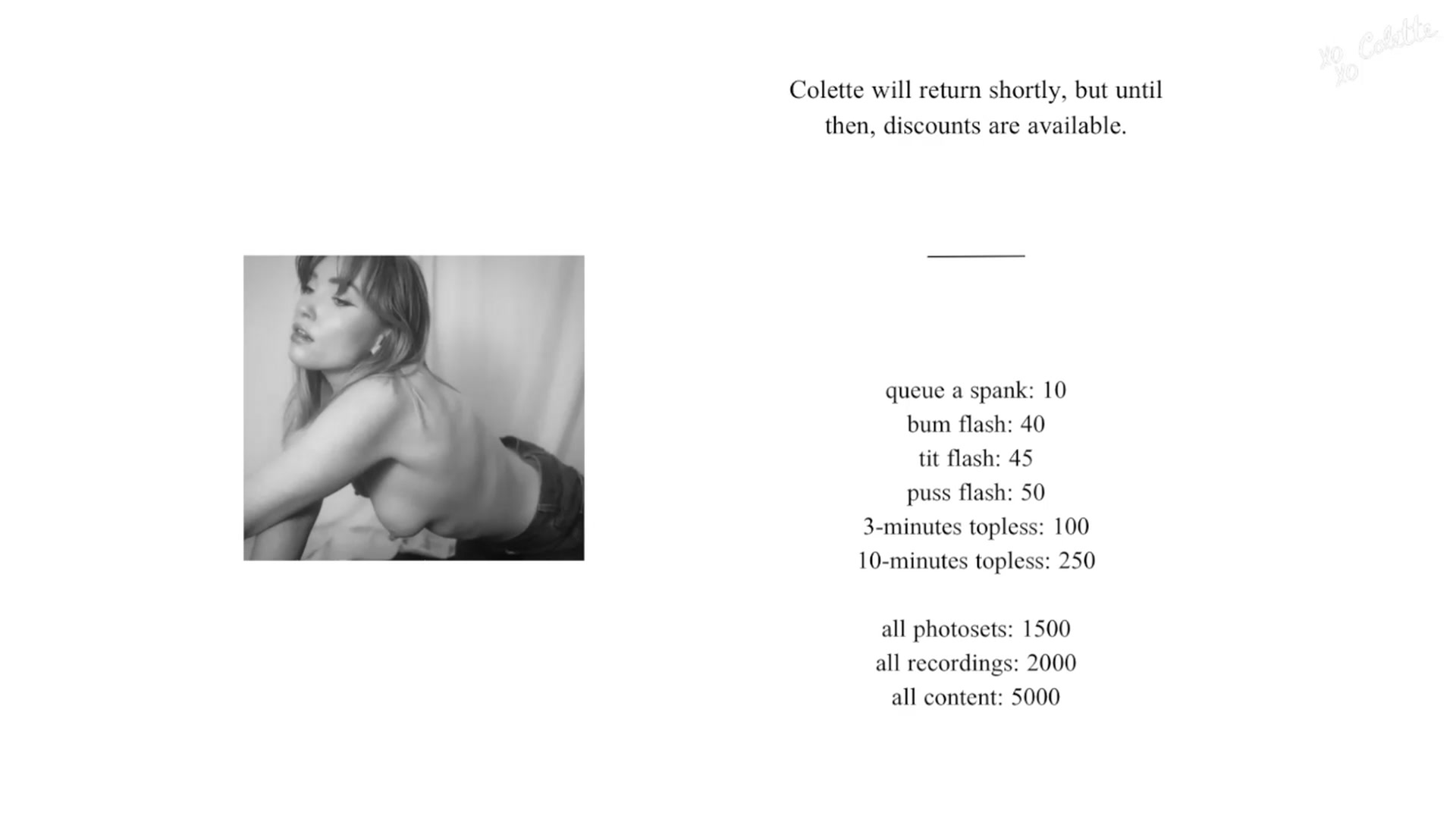 Gallery image thumbnail from coletteclaude's myfreecams stream on, 10/14/2024, 19:23 image 16 of 20