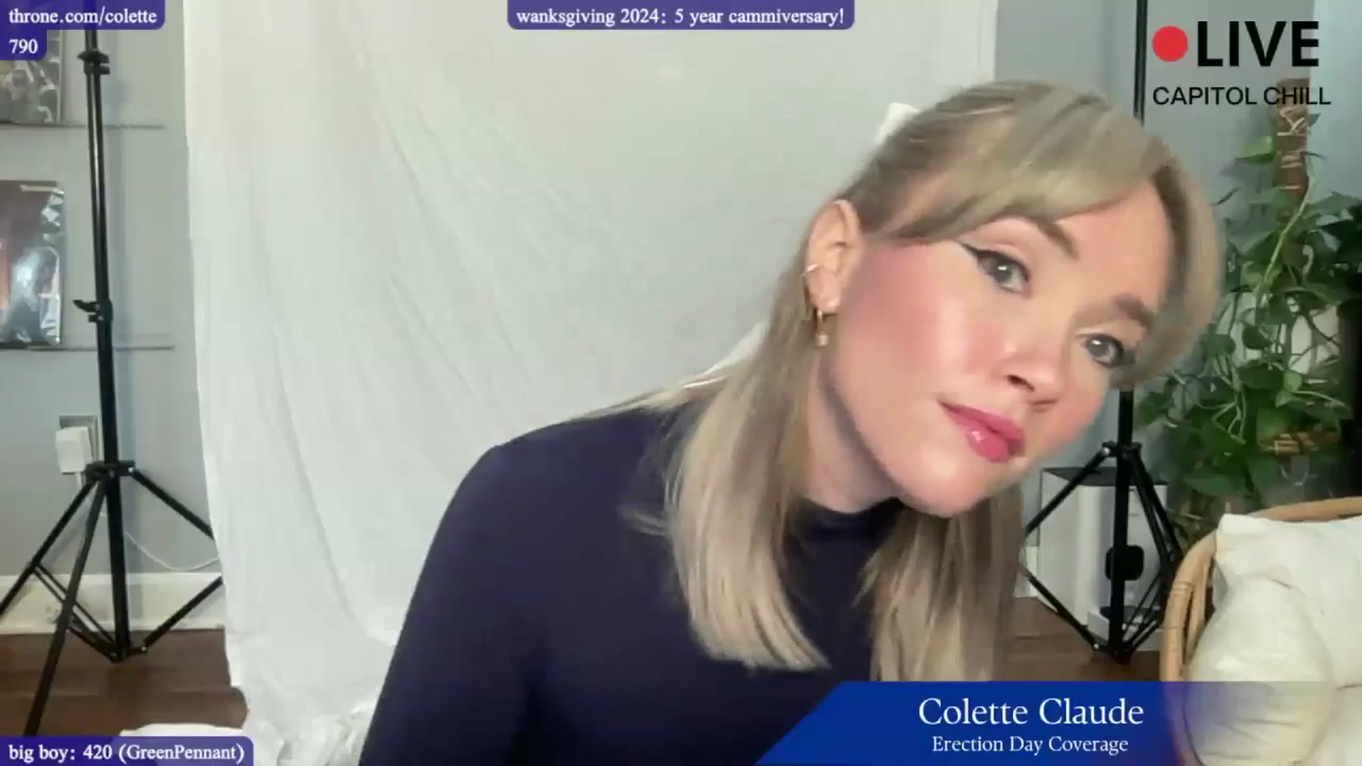 Gallery image thumbnail from coletteclaude's myfreecams stream on, 11/05/2024, 21:20 image 6 of 20