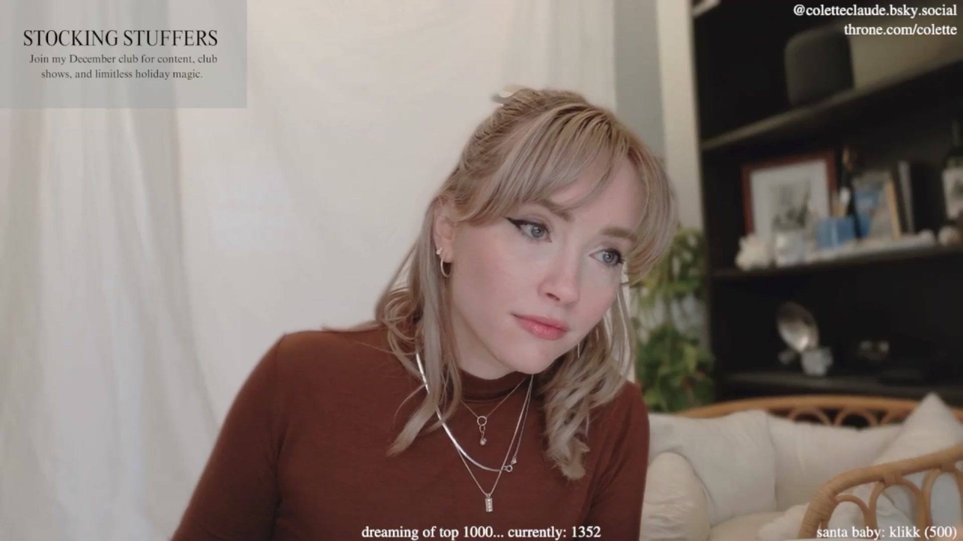 Gallery image thumbnail from coletteclaude's myfreecams stream on, 12/03/2024, 21:08 image 18 of 20