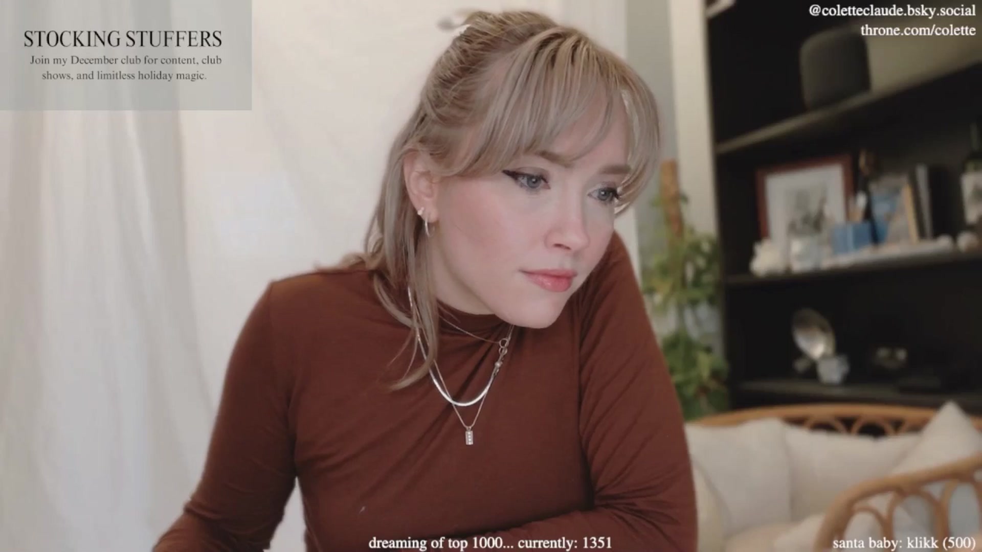 Gallery image thumbnail from coletteclaude's myfreecams stream on, 12/03/2024, 21:08 image 17 of 20