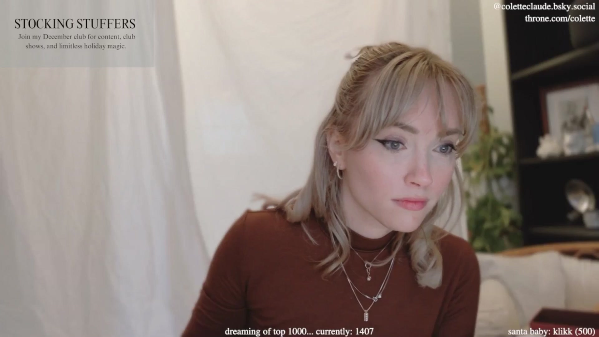 Gallery image thumbnail from coletteclaude's myfreecams stream on, 12/03/2024, 21:08 image 10 of 20