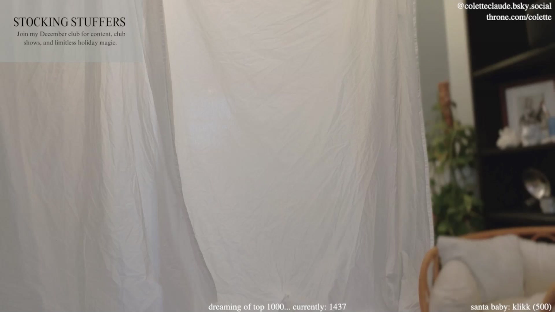 Gallery image thumbnail from coletteclaude's myfreecams stream on, 12/03/2024, 21:08 image 7 of 20
