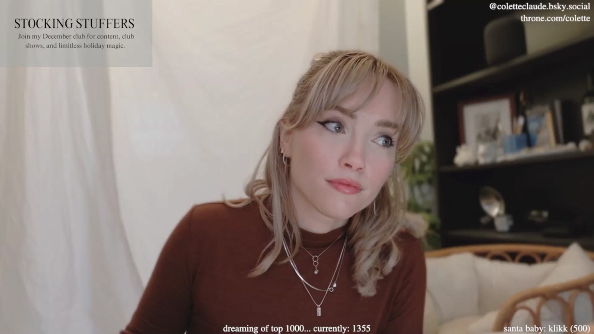 Gallery image thumbnail from coletteclaude's myfreecams stream on, 12/03/2024, 21:08 image 19 of 20