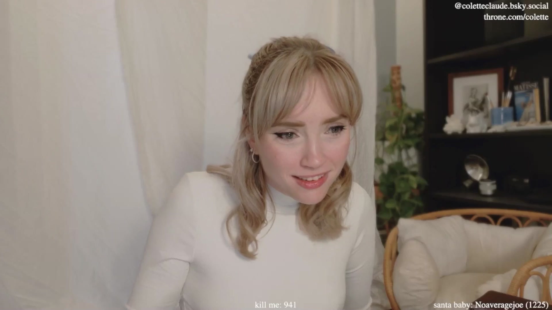 Gallery image thumbnail from coletteclaude's myfreecams stream on, 12/04/2024, 20:19 image 7 of 20