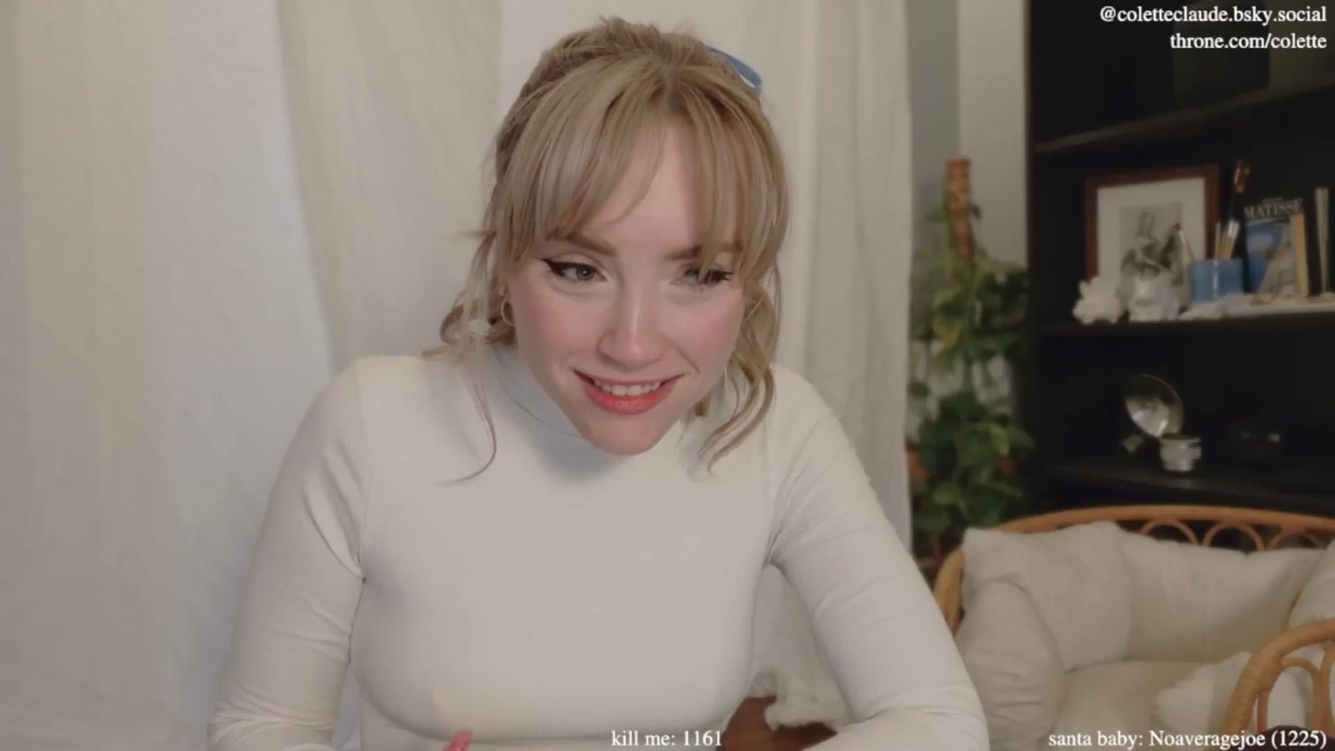 Gallery image thumbnail from coletteclaude's myfreecams stream on, 12/04/2024, 20:19 image 5 of 20