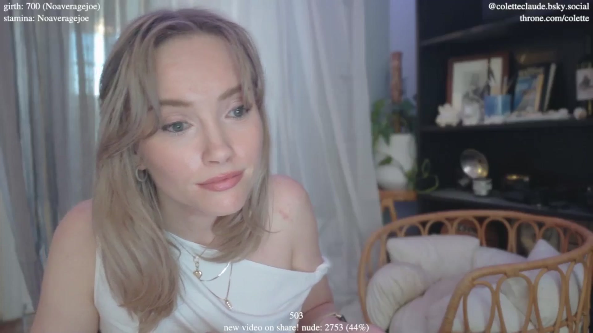 Gallery image thumbnail from coletteclaude's myfreecams stream on, 01/08/2025, 21:20 image 17 of 20