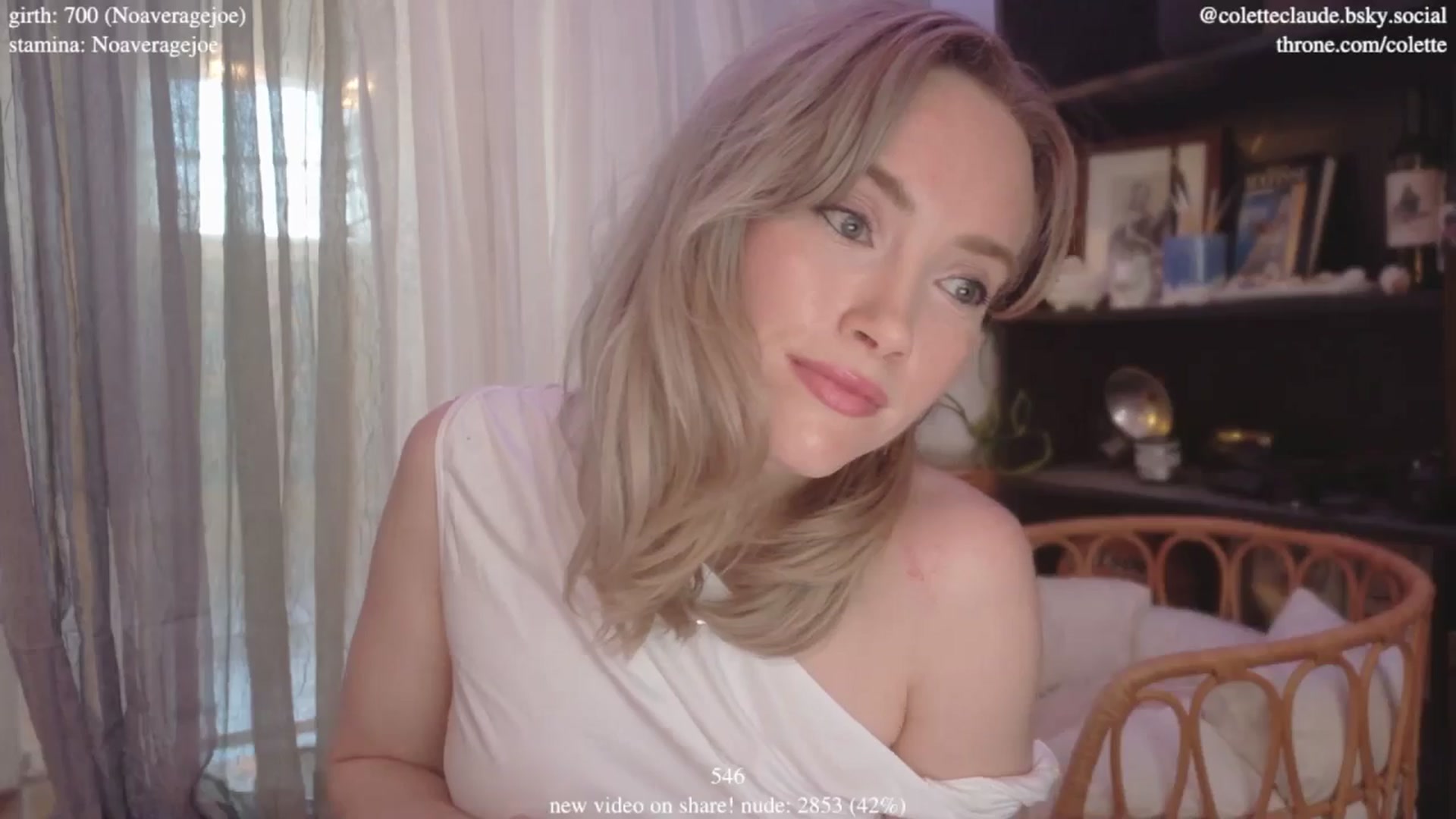 Gallery image thumbnail from coletteclaude's myfreecams stream on, 01/08/2025, 21:20 image 10 of 20