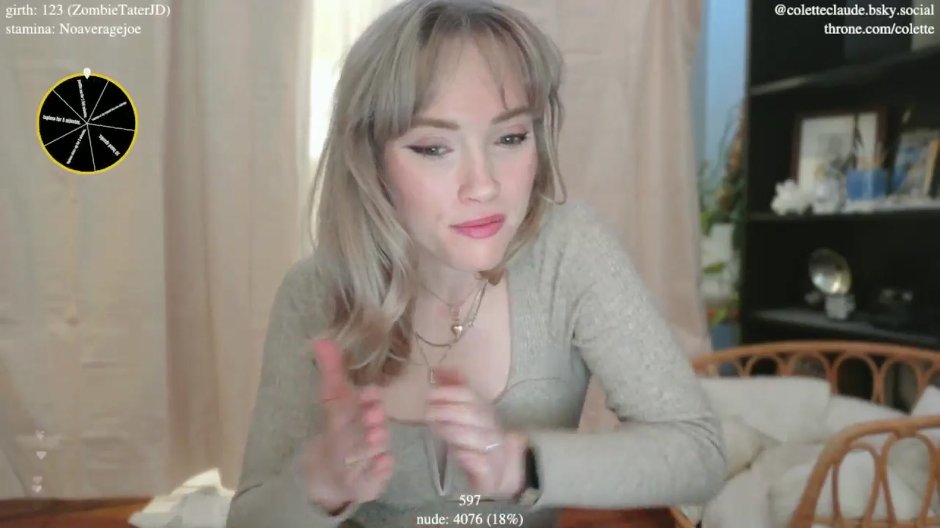 Gallery image thumbnail from coletteclaude's myfreecams stream on, 01/16/2025, 21:12 image 6 of 20
