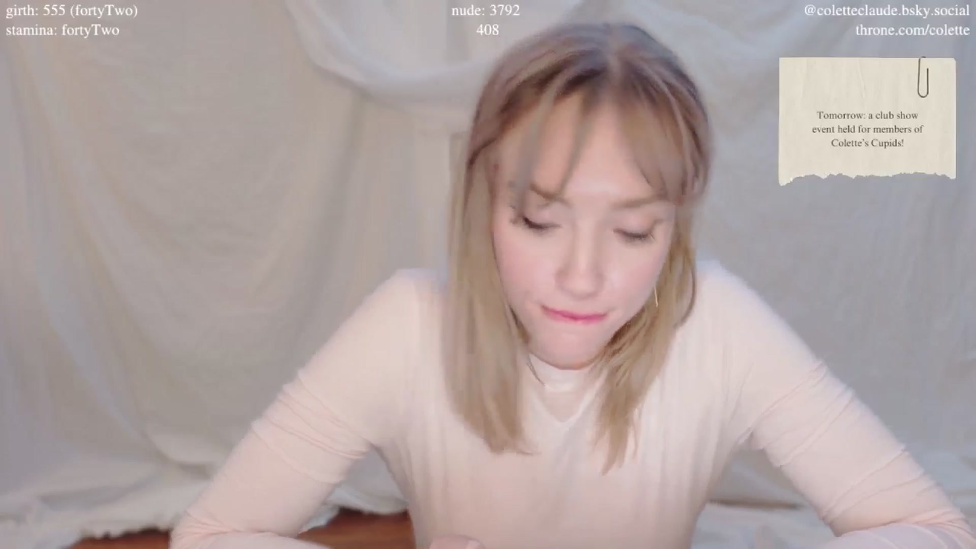 Gallery image thumbnail from coletteclaude's myfreecams stream on, 02/13/2025, 20:55 image 10 of 20