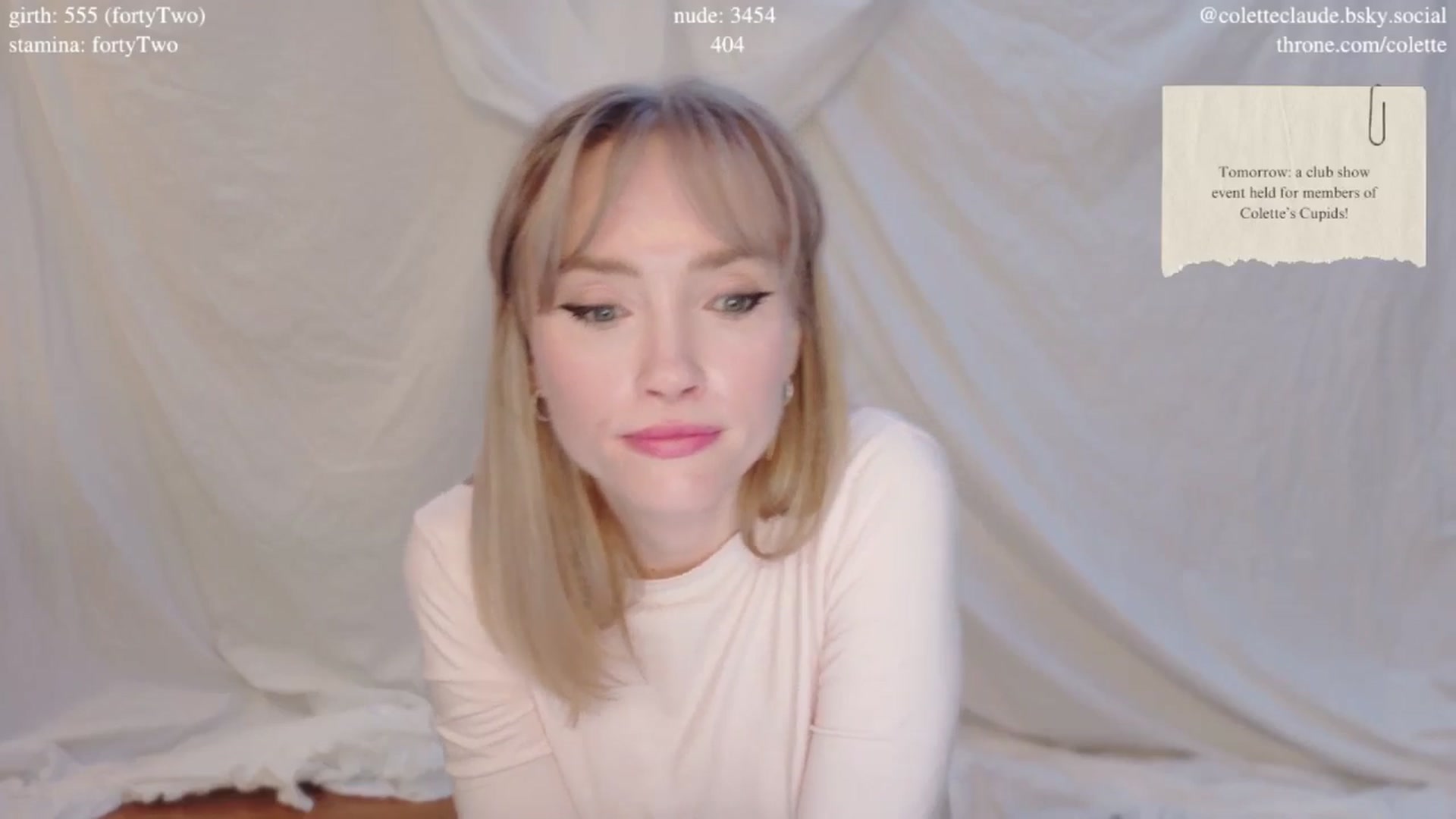 Gallery image thumbnail from coletteclaude's myfreecams stream on, 02/13/2025, 20:55 image 17 of 20