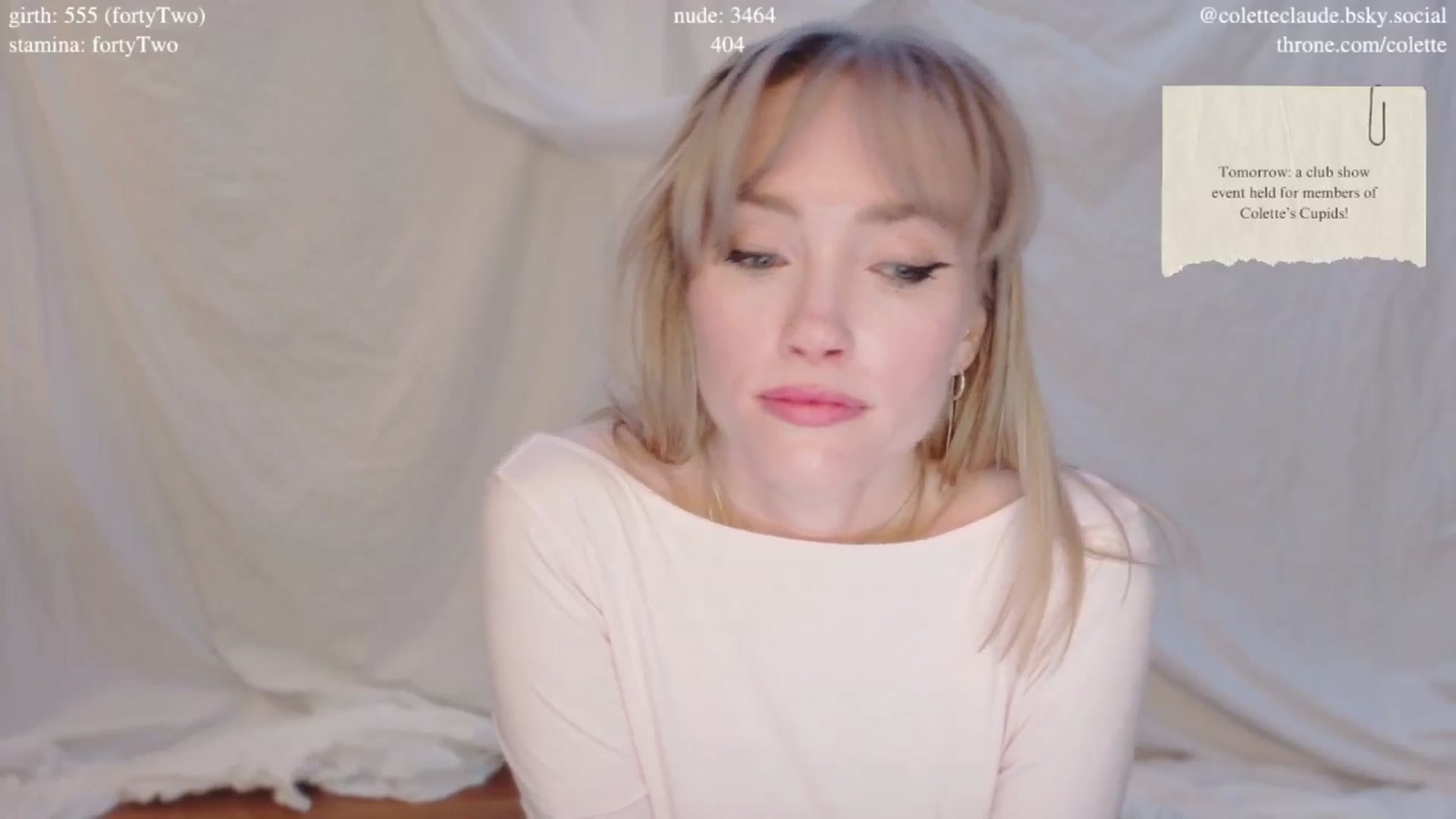 Gallery image thumbnail from coletteclaude's myfreecams stream on, 02/13/2025, 20:55 image 16 of 20