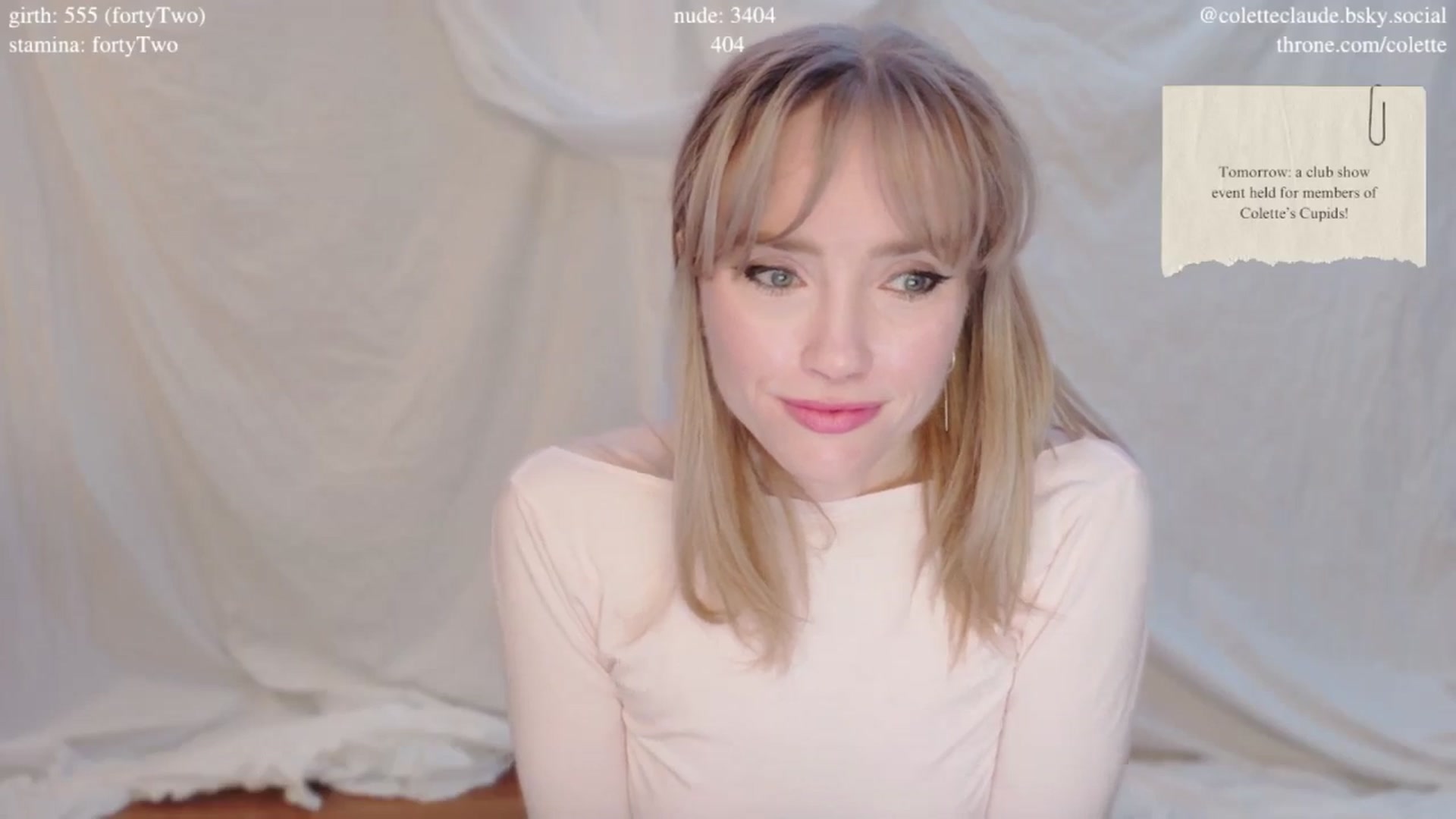 Gallery image thumbnail from coletteclaude's myfreecams stream on, 02/13/2025, 20:55 image 19 of 20