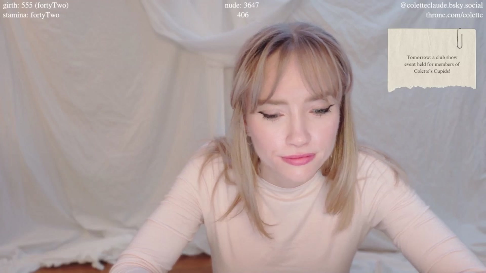 Gallery image thumbnail from coletteclaude's myfreecams stream on, 02/13/2025, 20:55 image 11 of 20