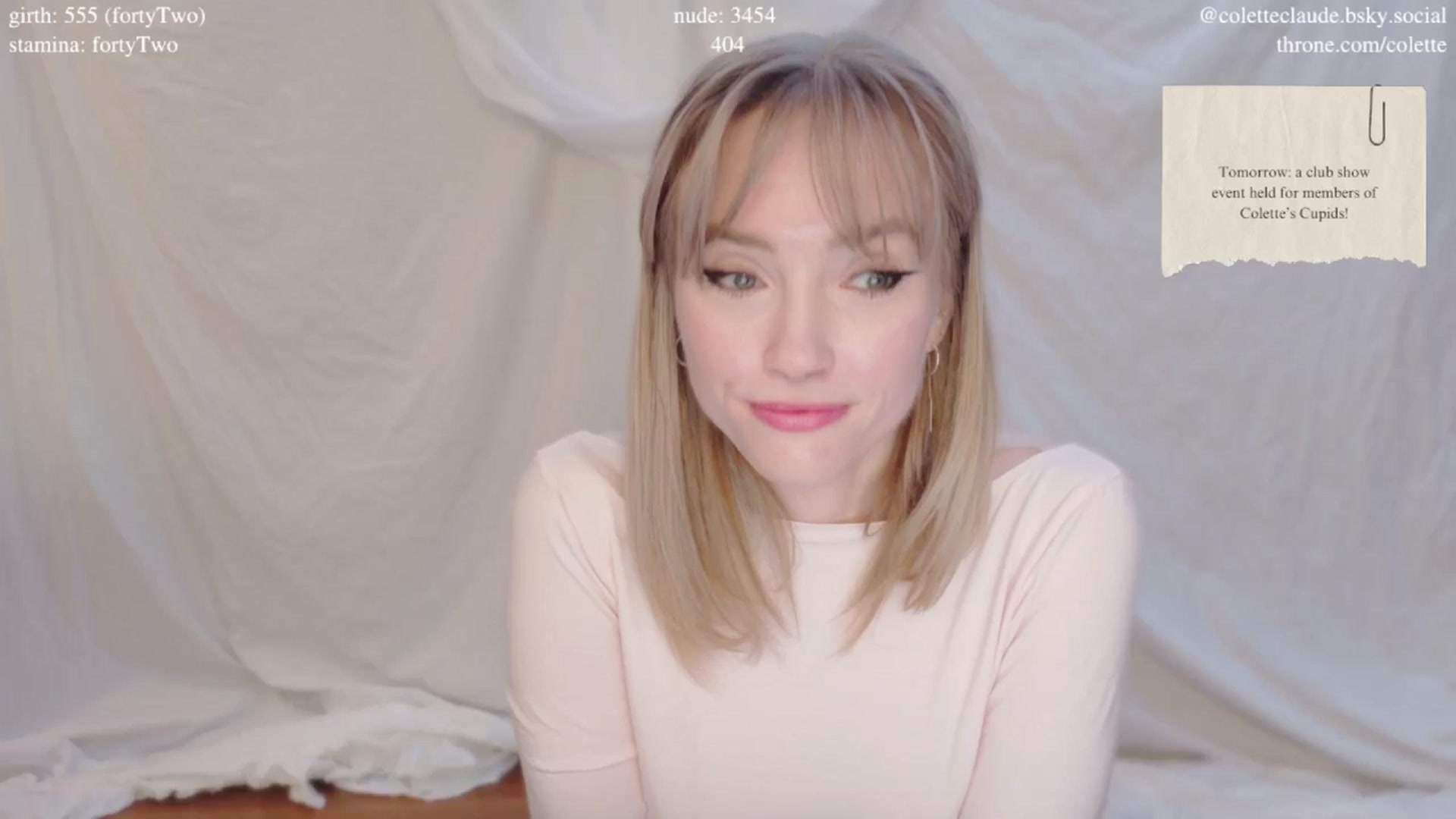 Gallery image thumbnail from coletteclaude's myfreecams stream on, 02/13/2025, 20:55 image 18 of 20