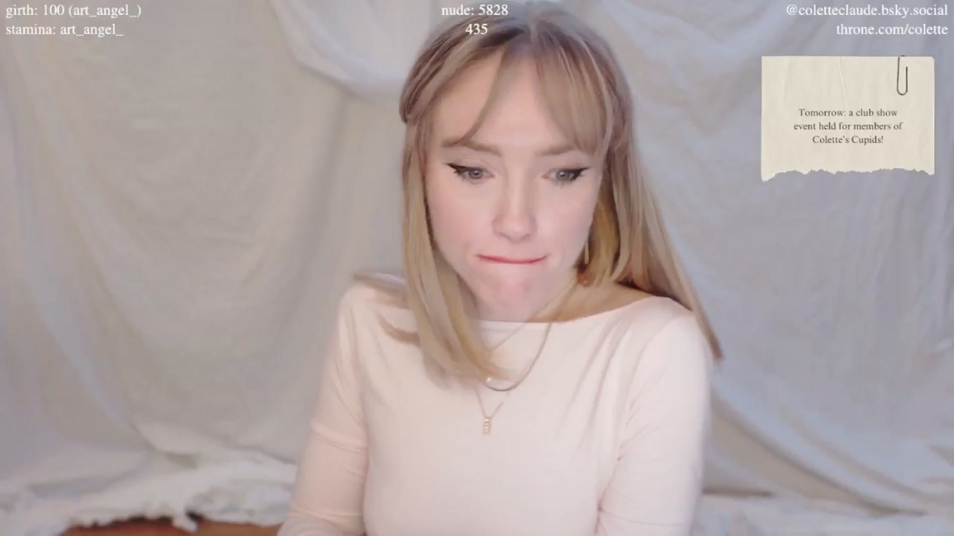 Gallery image thumbnail from coletteclaude's myfreecams stream on, 02/13/2025, 20:55 image 2 of 20