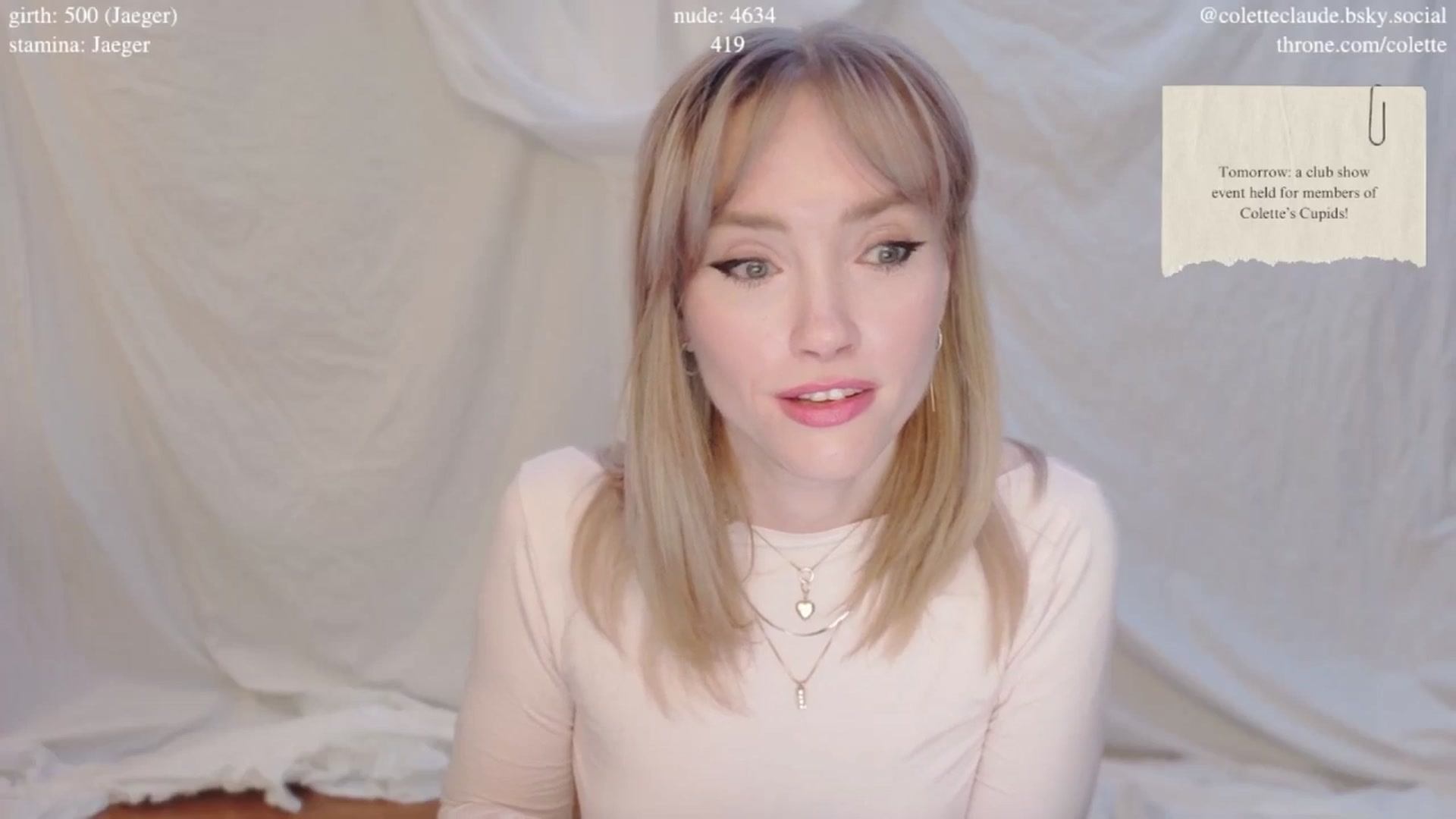 Gallery image thumbnail from coletteclaude's myfreecams stream on, 02/13/2025, 20:55 image 6 of 20