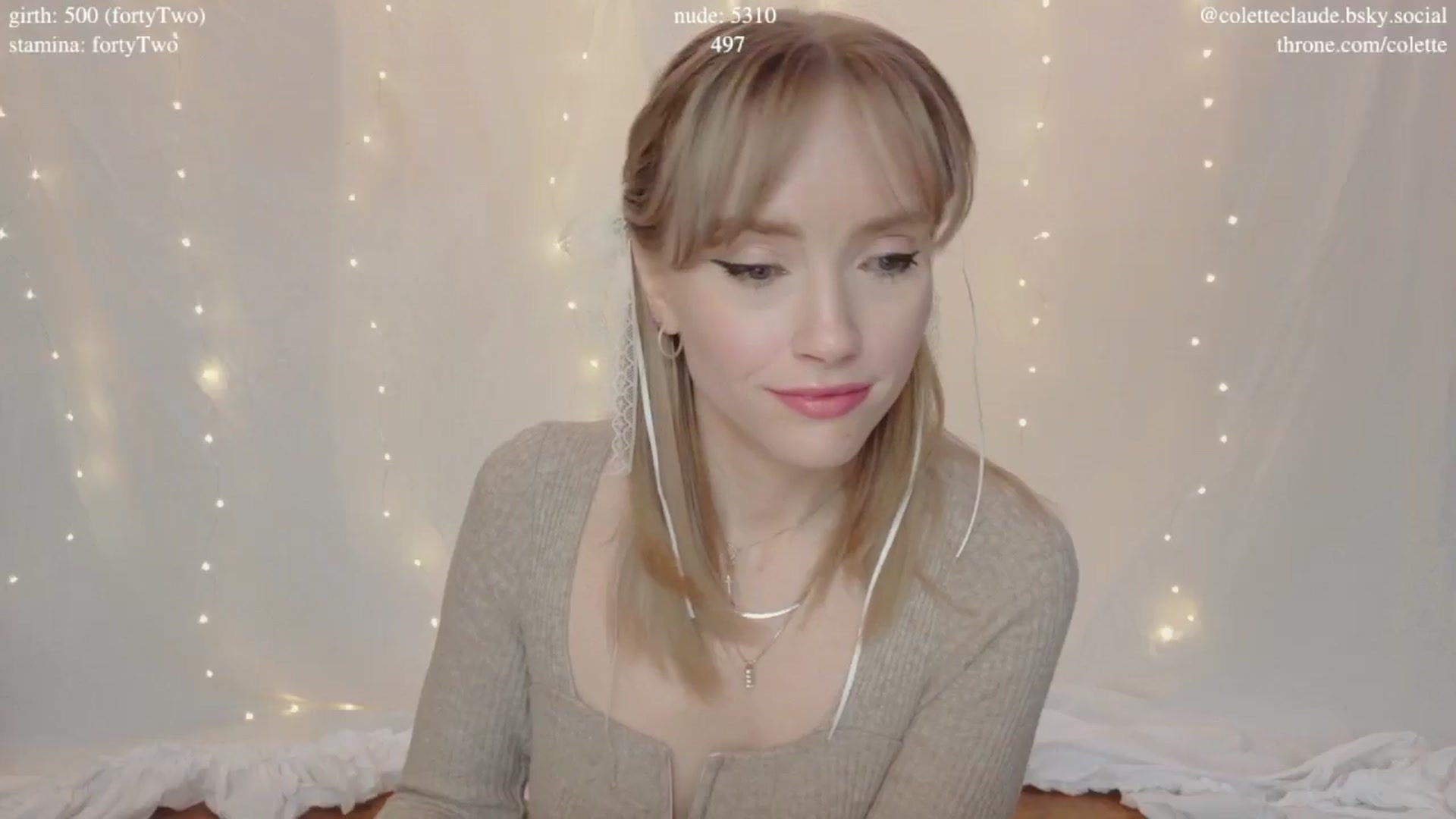 Gallery image thumbnail from coletteclaude's myfreecams stream on, 02/18/2025, 21:53 image 6 of 20
