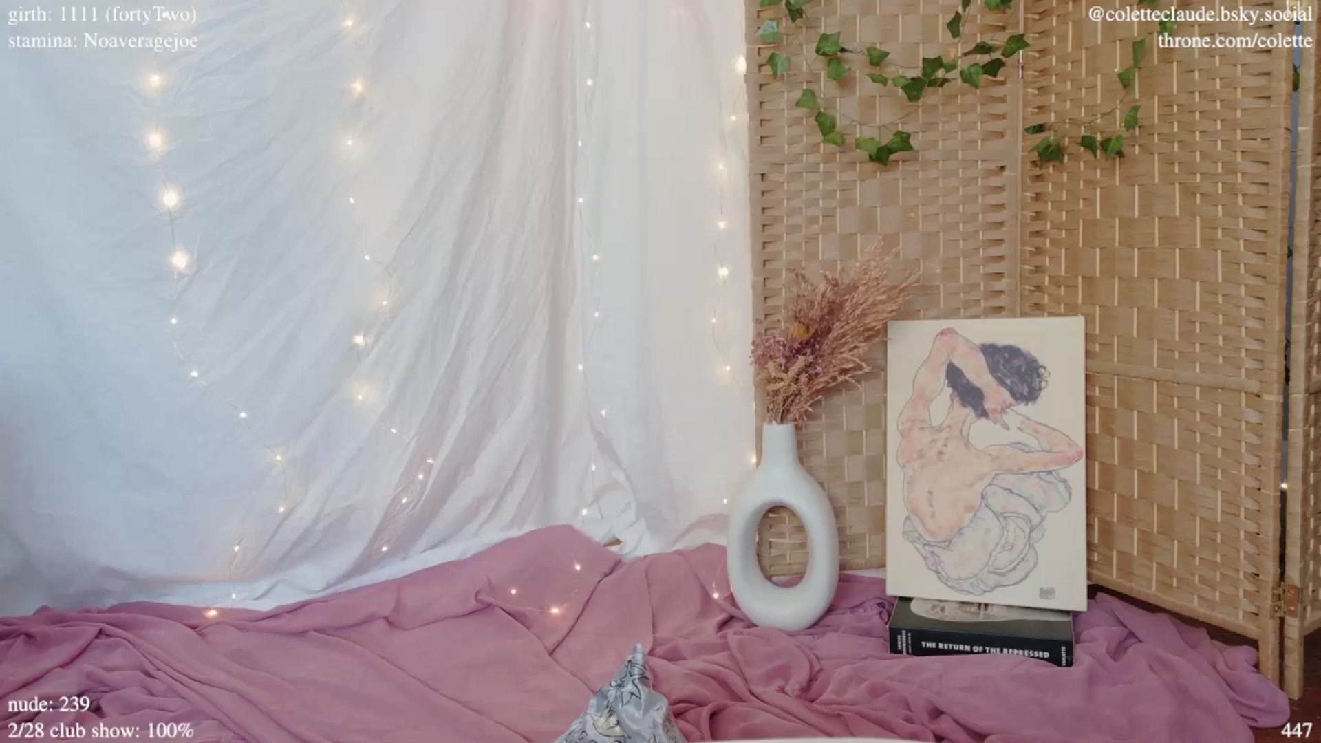 Gallery image thumbnail from coletteclaude's myfreecams stream on, 02/28/2025, 20:33 image 18 of 20