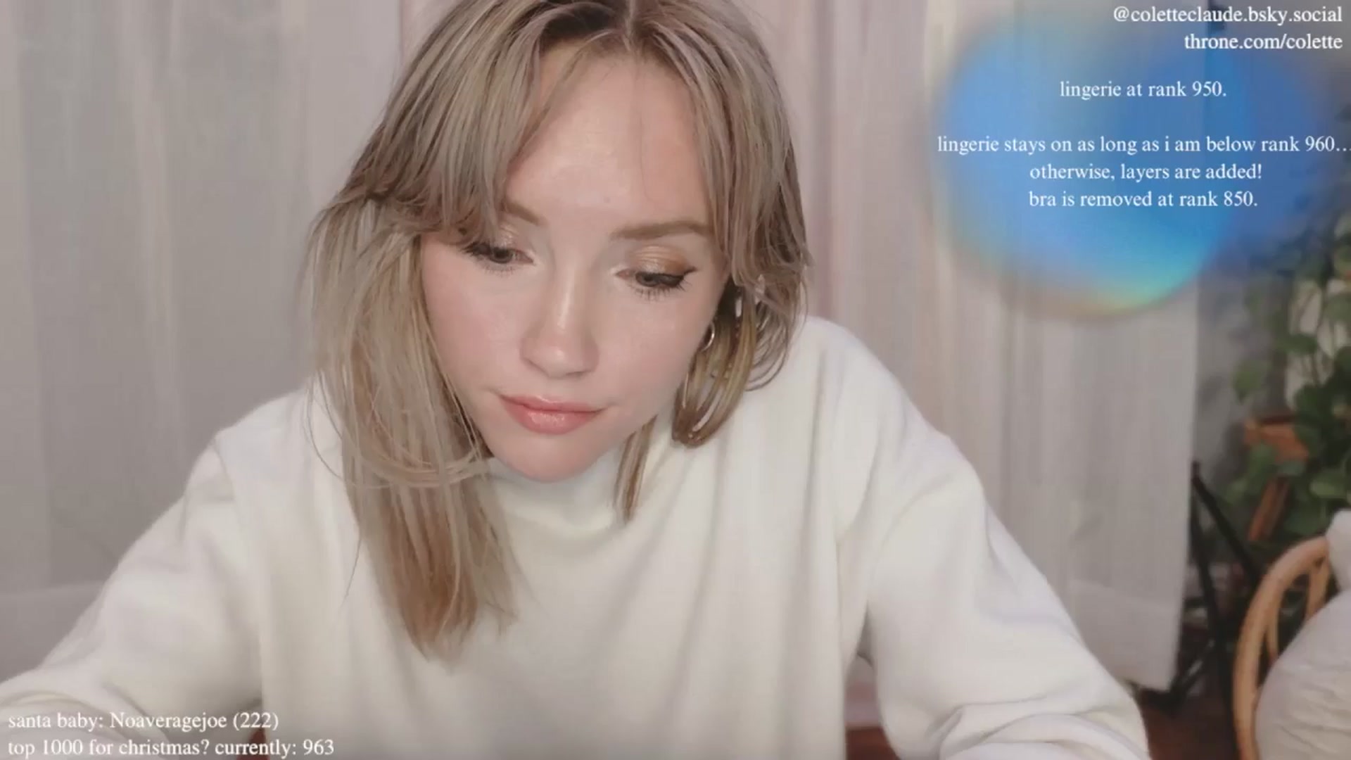 Gallery image thumbnail from coletteclaus's myfreecams stream on, 12/16/2024, 21:47 image 8 of 20