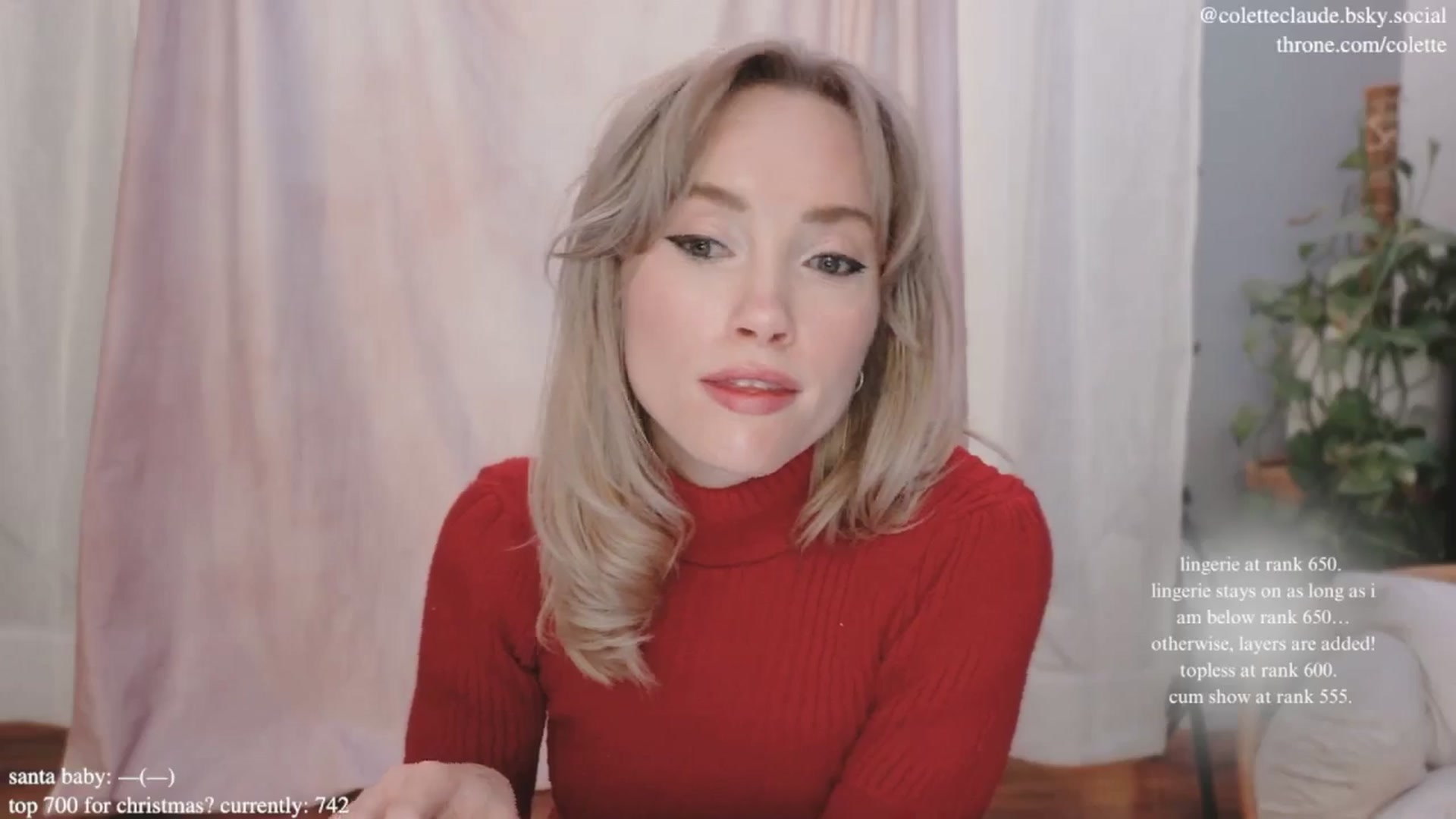 Gallery image thumbnail from coletteclaus's myfreecams stream on, 12/20/2024, 18:33 image 3 of 20