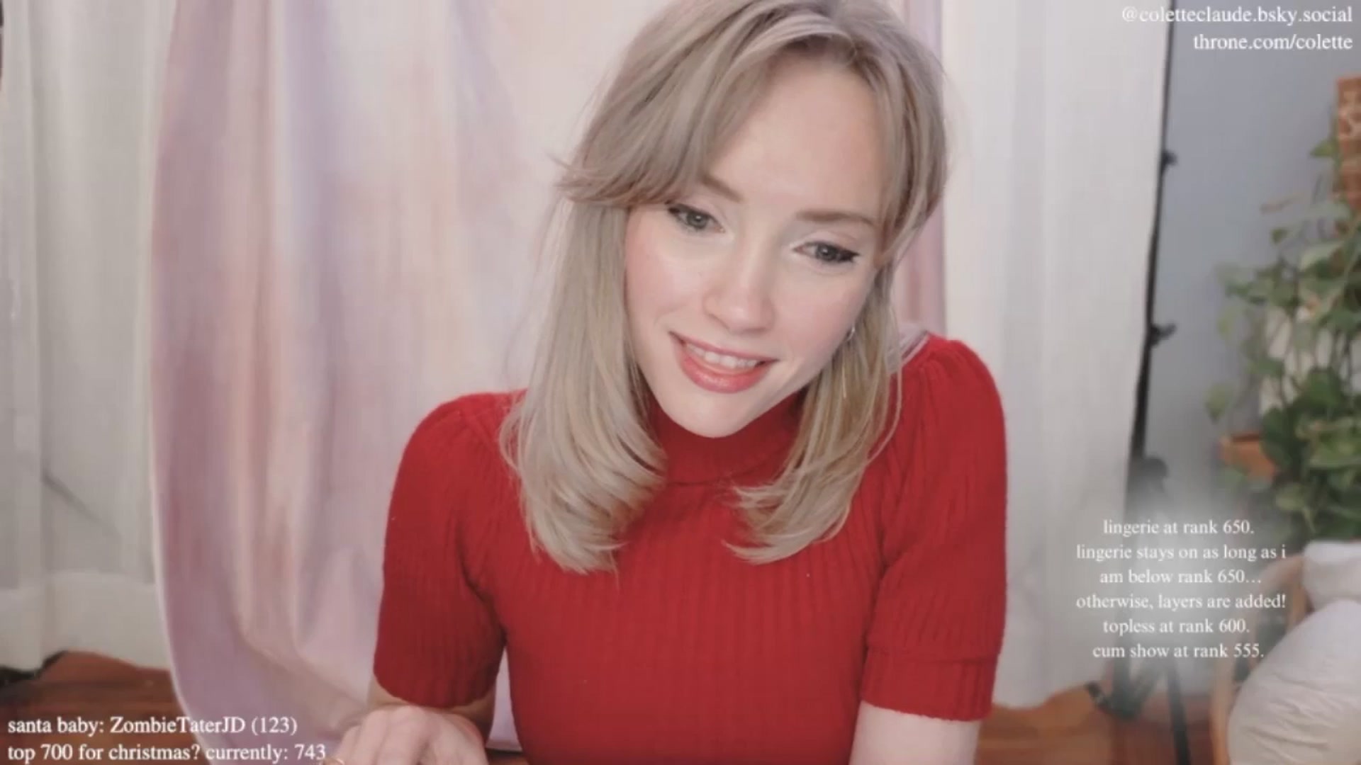 Gallery image thumbnail from coletteclaus's myfreecams stream on, 12/20/2024, 18:33 image 19 of 20