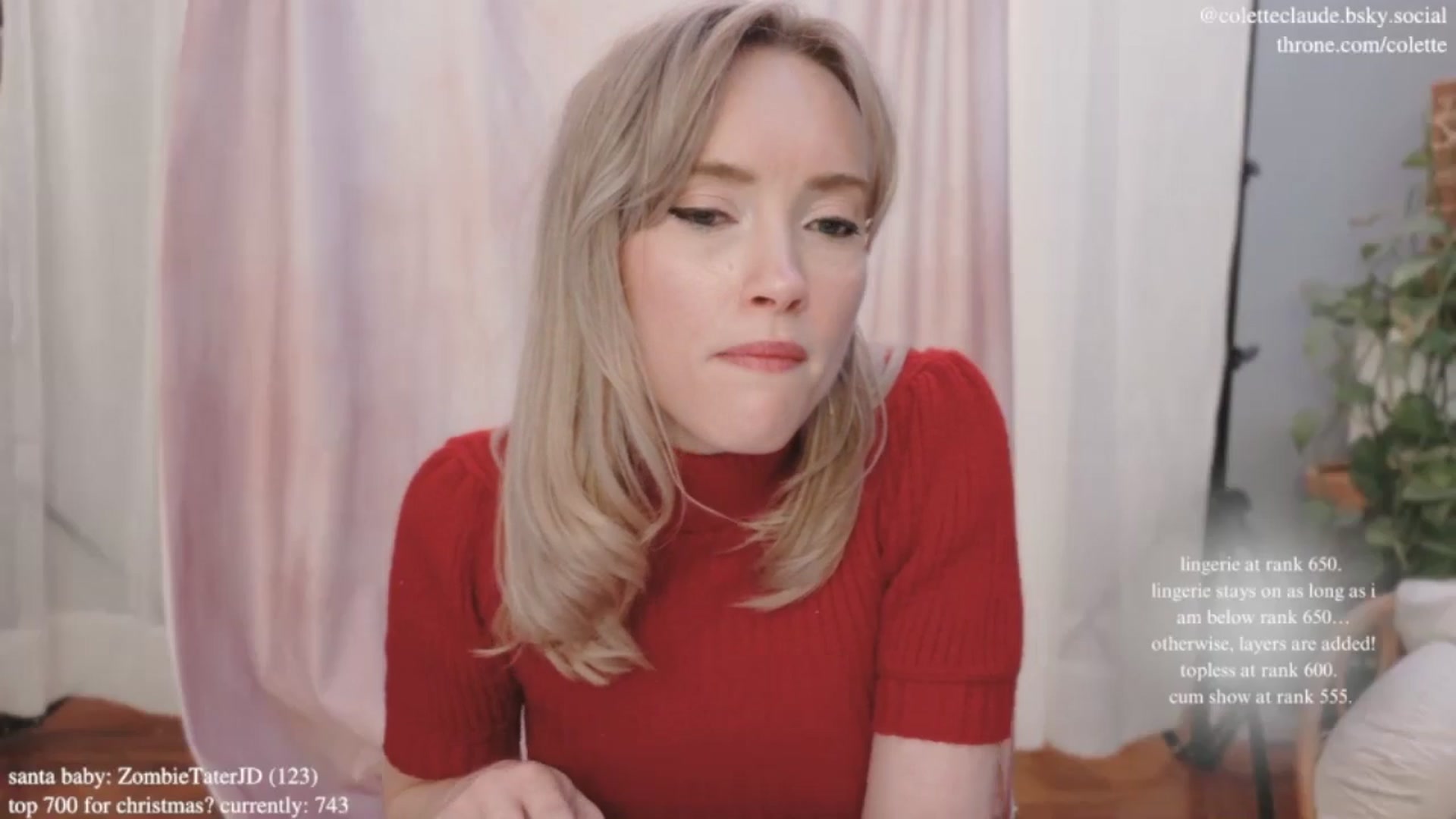 Gallery image thumbnail from coletteclaus's myfreecams stream on, 12/20/2024, 18:33 image 20 of 20