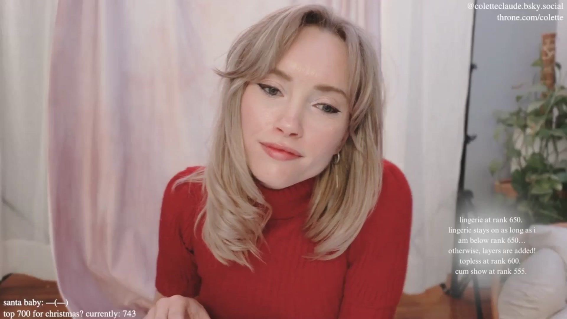 Gallery image thumbnail from coletteclaus's myfreecams stream on, 12/20/2024, 18:33 image 13 of 20