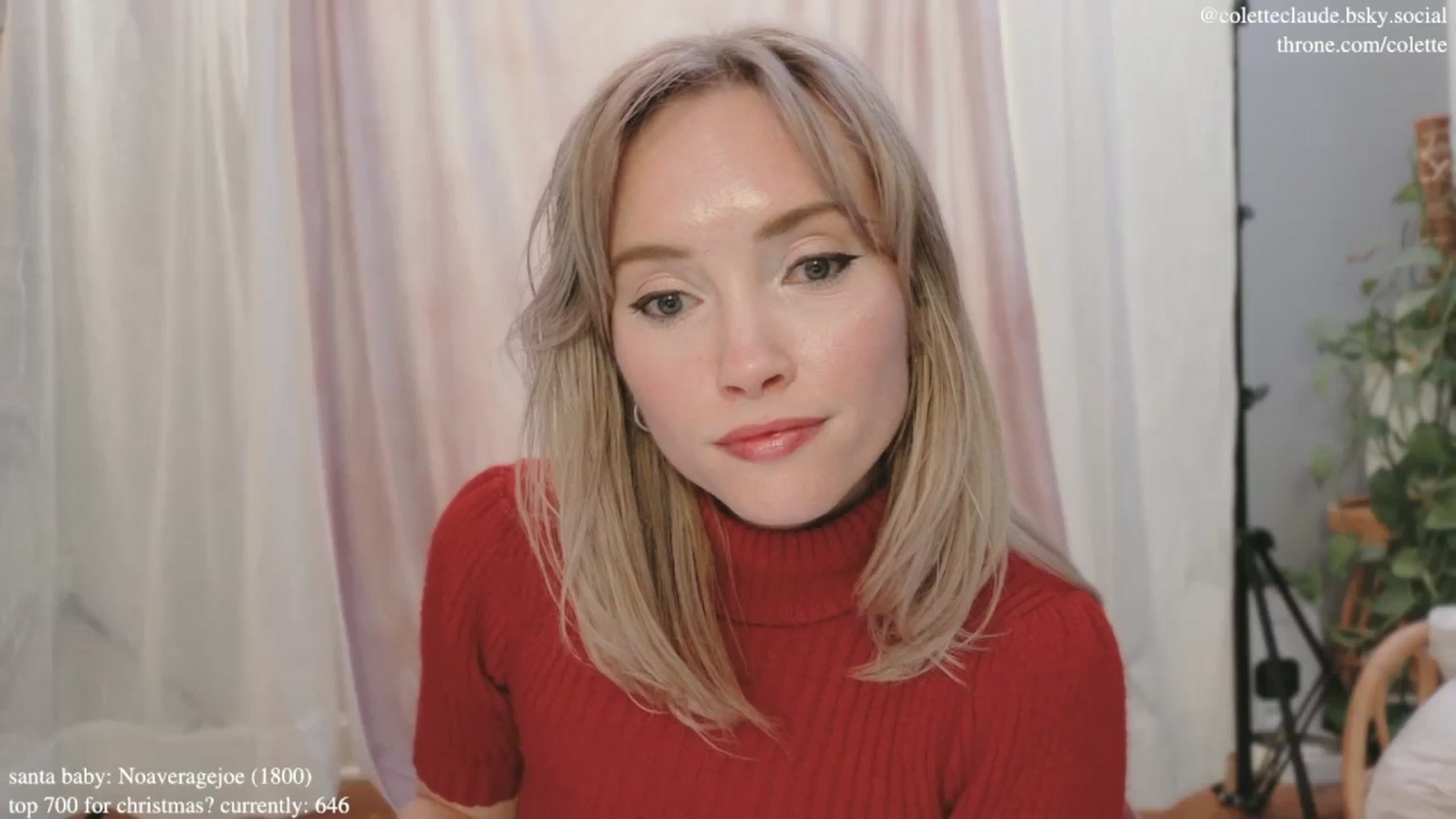 Gallery image thumbnail from coletteclaus's myfreecams stream on, 12/20/2024, 23:23 image 20 of 20