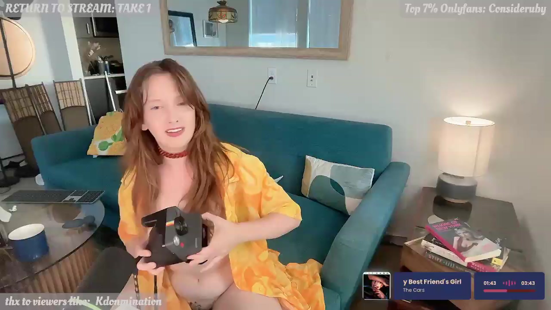 Gallery image thumbnail from consideruby's myfreecams stream on, 07/07/2026, 16:04 image 13 of 20
