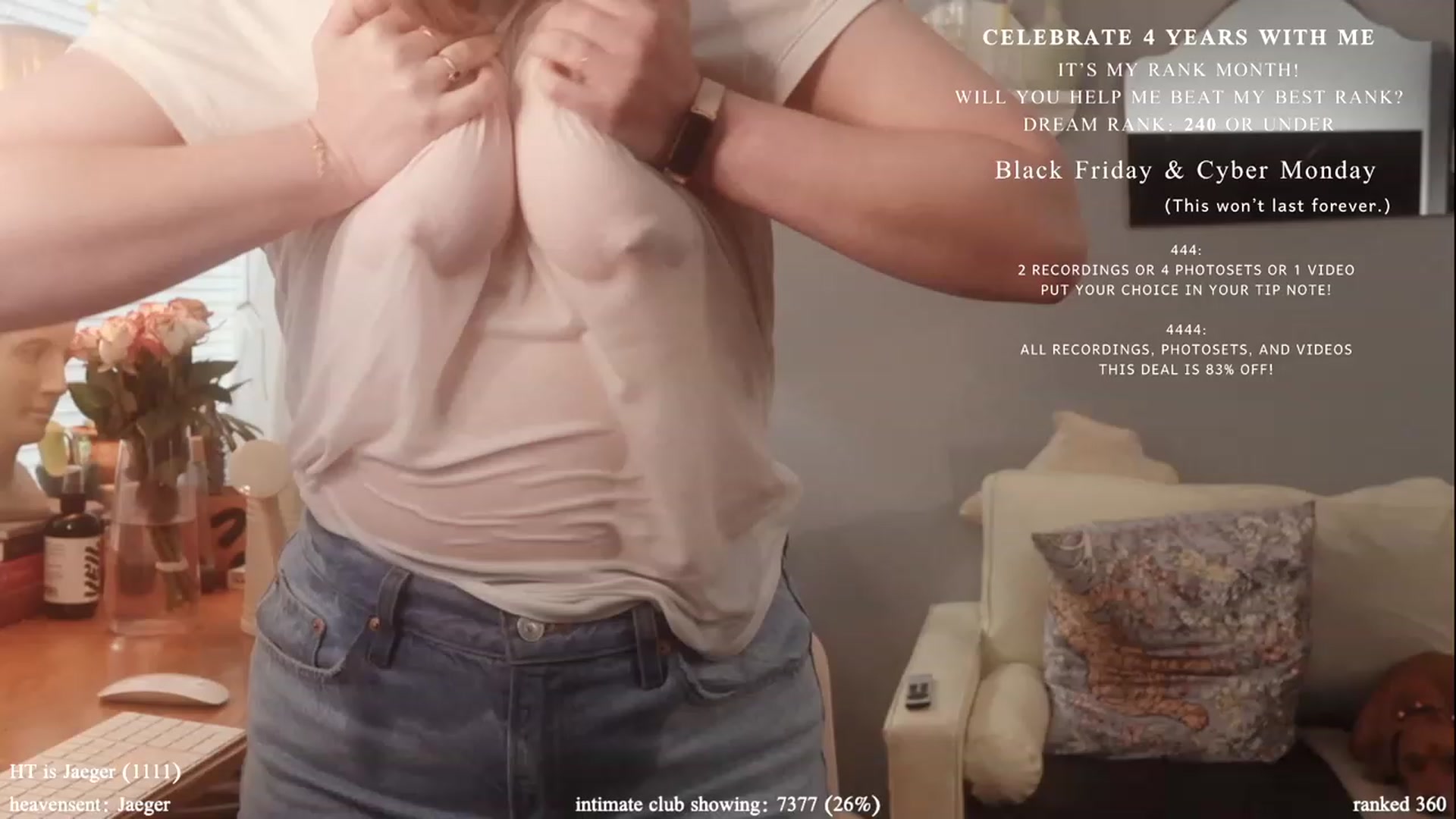 Gallery image thumbnail from daddyissues's myfreecams stream on, 11/27/2023, 17:35 image 12 of 20