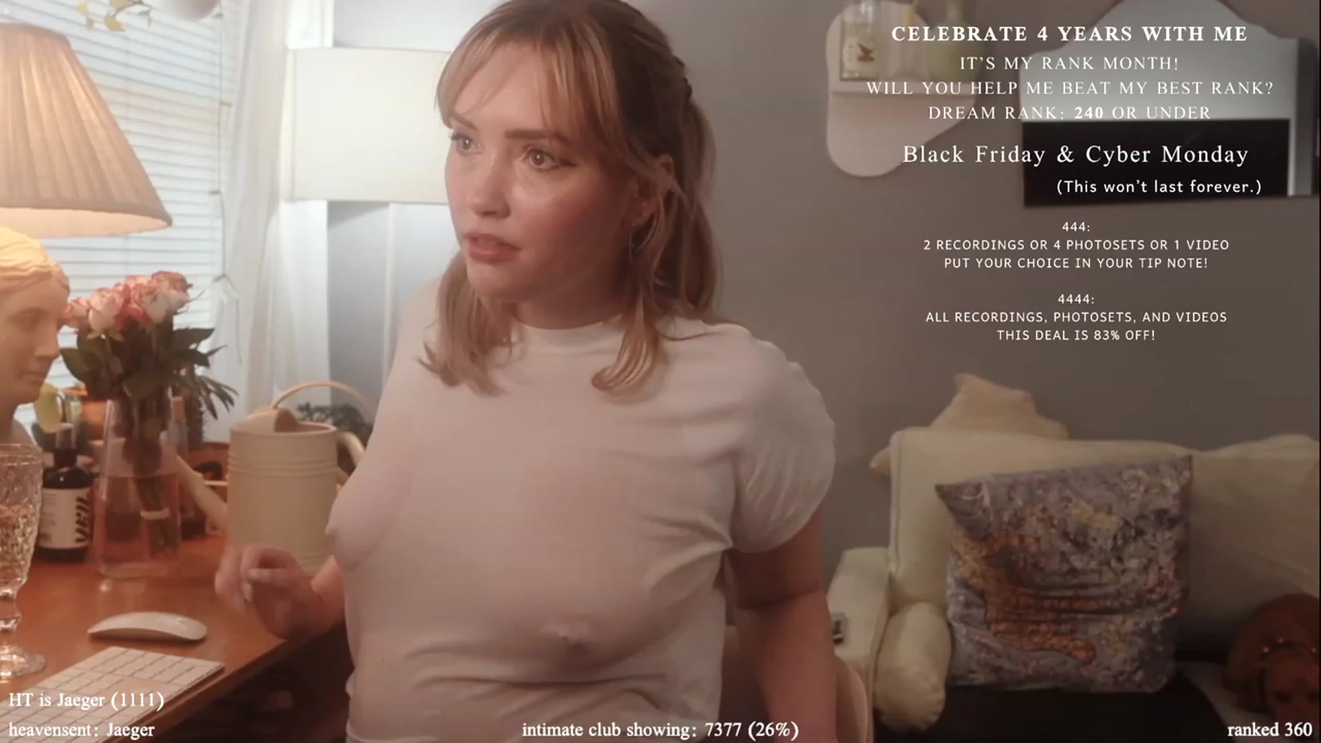 Gallery image thumbnail from daddyissues's myfreecams stream on, 11/27/2023, 17:35 image 18 of 20
