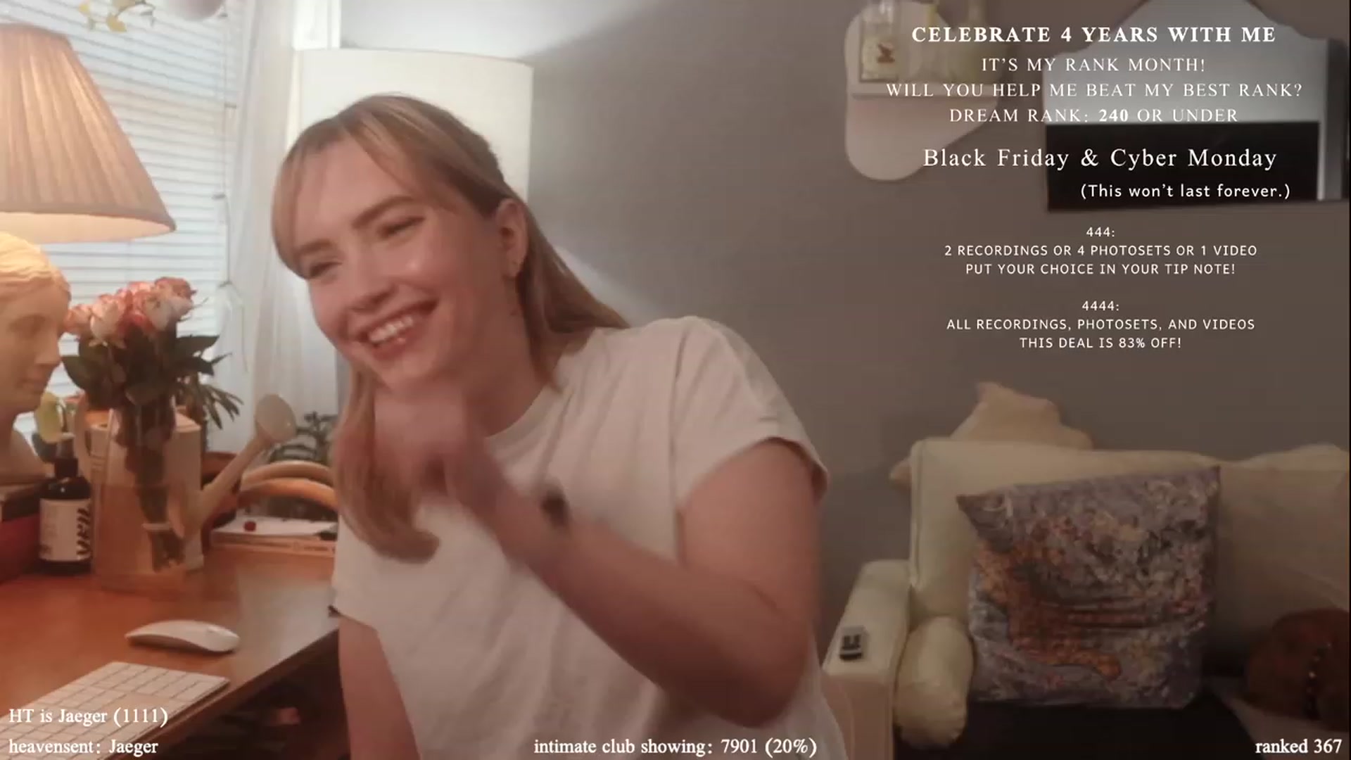 Gallery image thumbnail from daddyissues's myfreecams stream on, 11/27/2023, 17:35 image 3 of 20