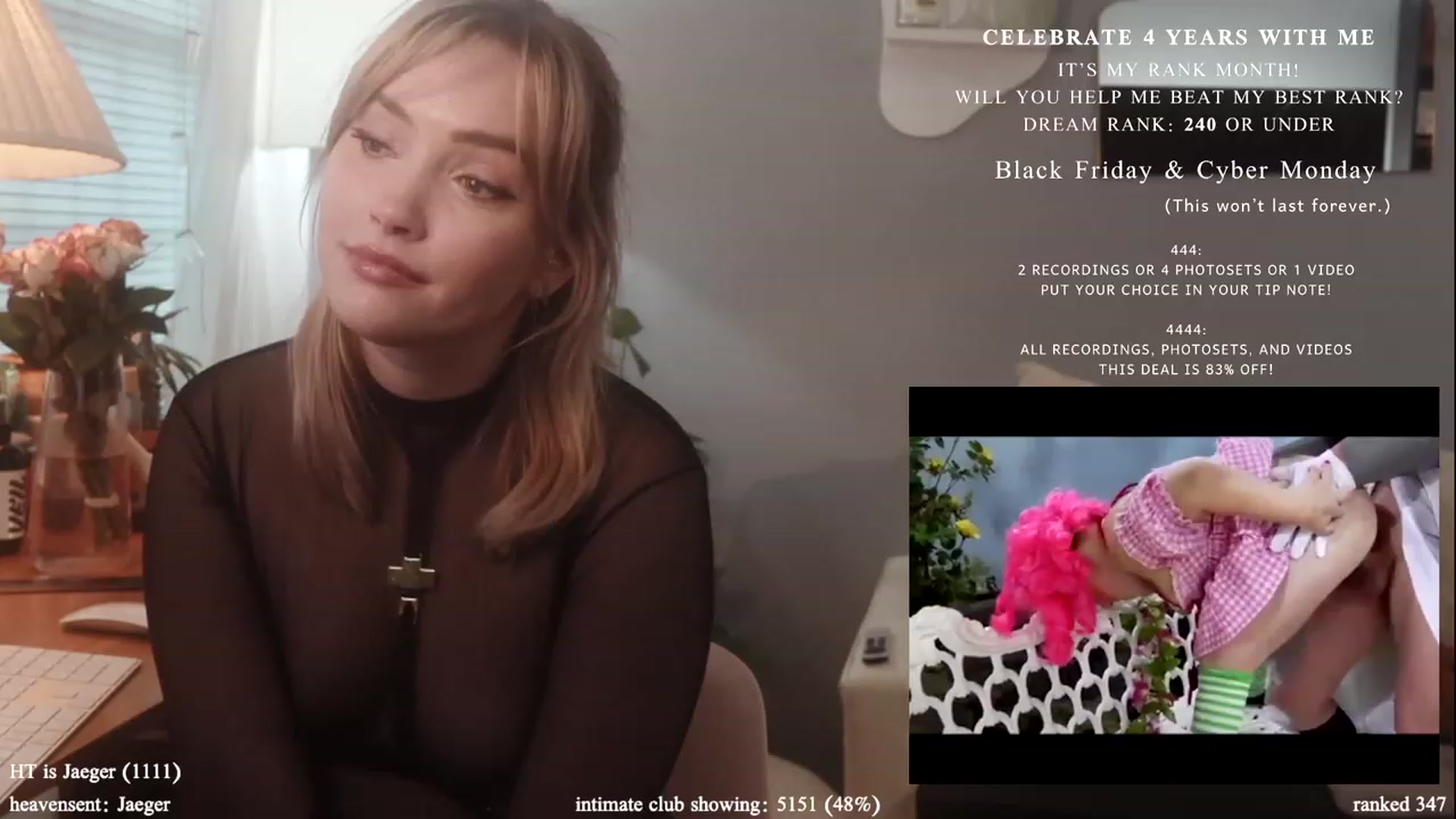 Gallery image thumbnail from daddyissues's myfreecams stream on, 11/27/2023, 21:42 image 6 of 20