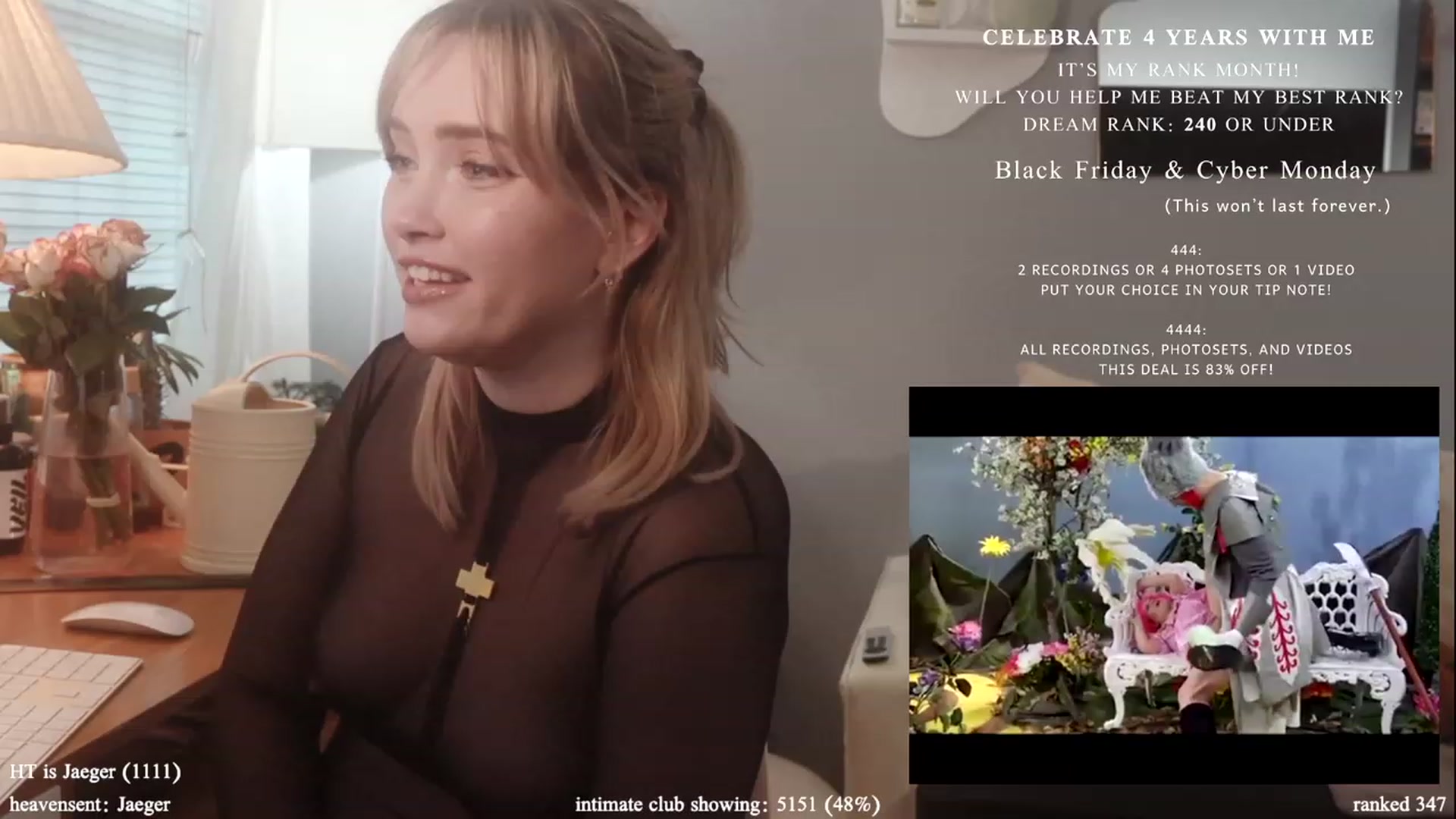 Gallery image thumbnail from daddyissues's myfreecams stream on, 11/27/2023, 21:42 image 5 of 20