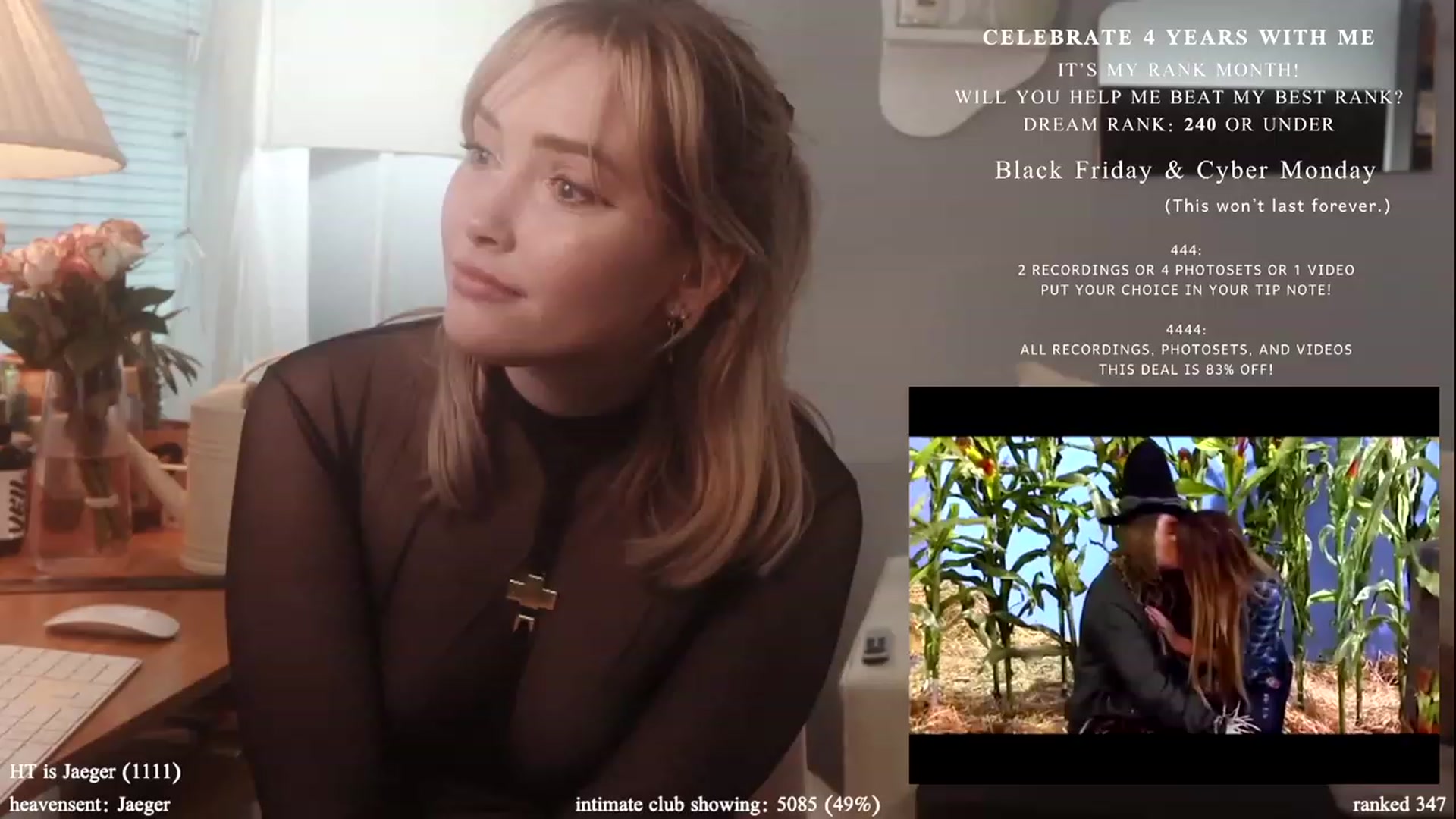 Gallery image thumbnail from daddyissues's myfreecams stream on, 11/27/2023, 21:42 image 9 of 20