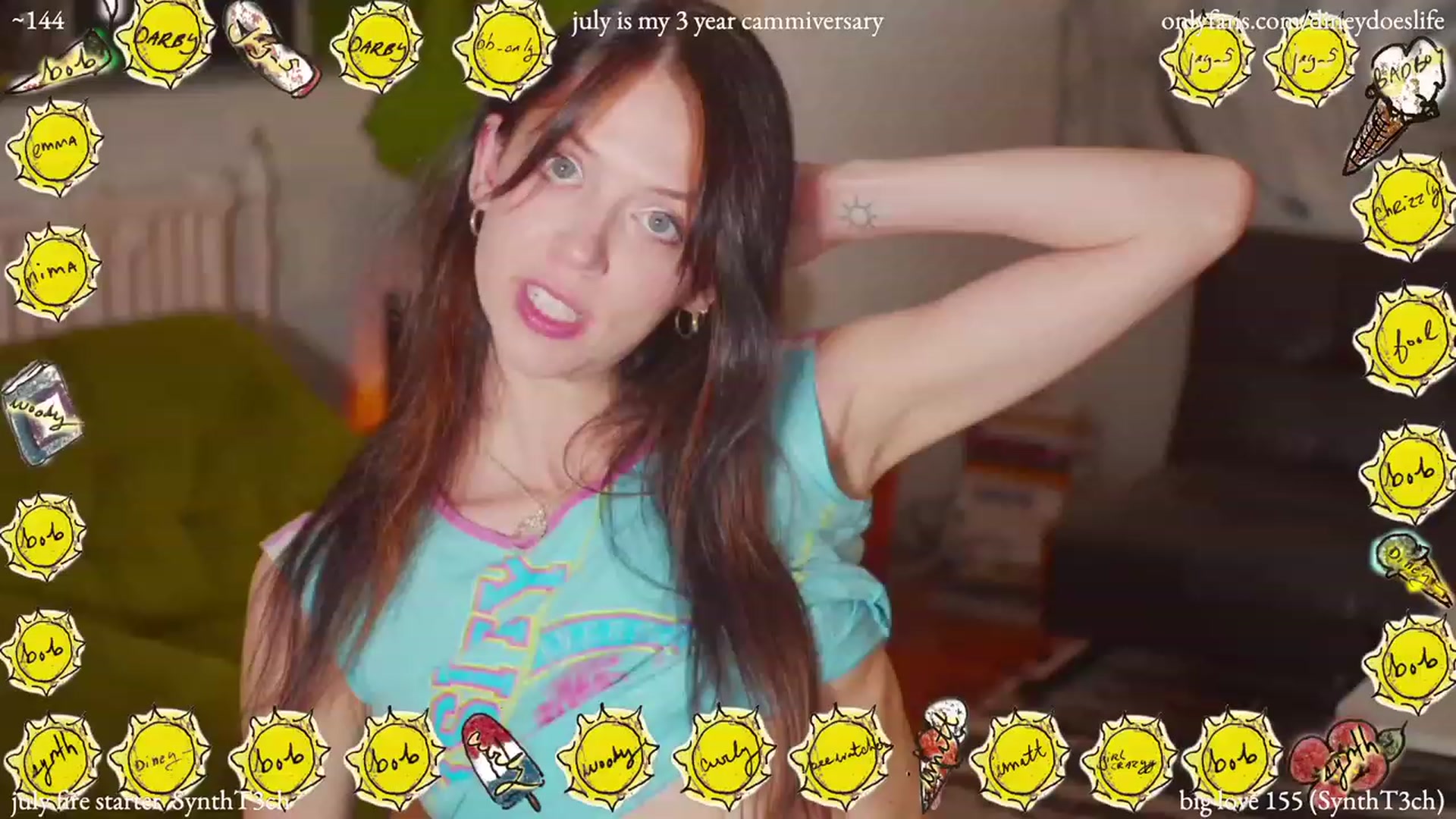 Gallery image thumbnail from diney_'s myfreecams stream on, 07/12/2023, 04:48 image 2 of 20