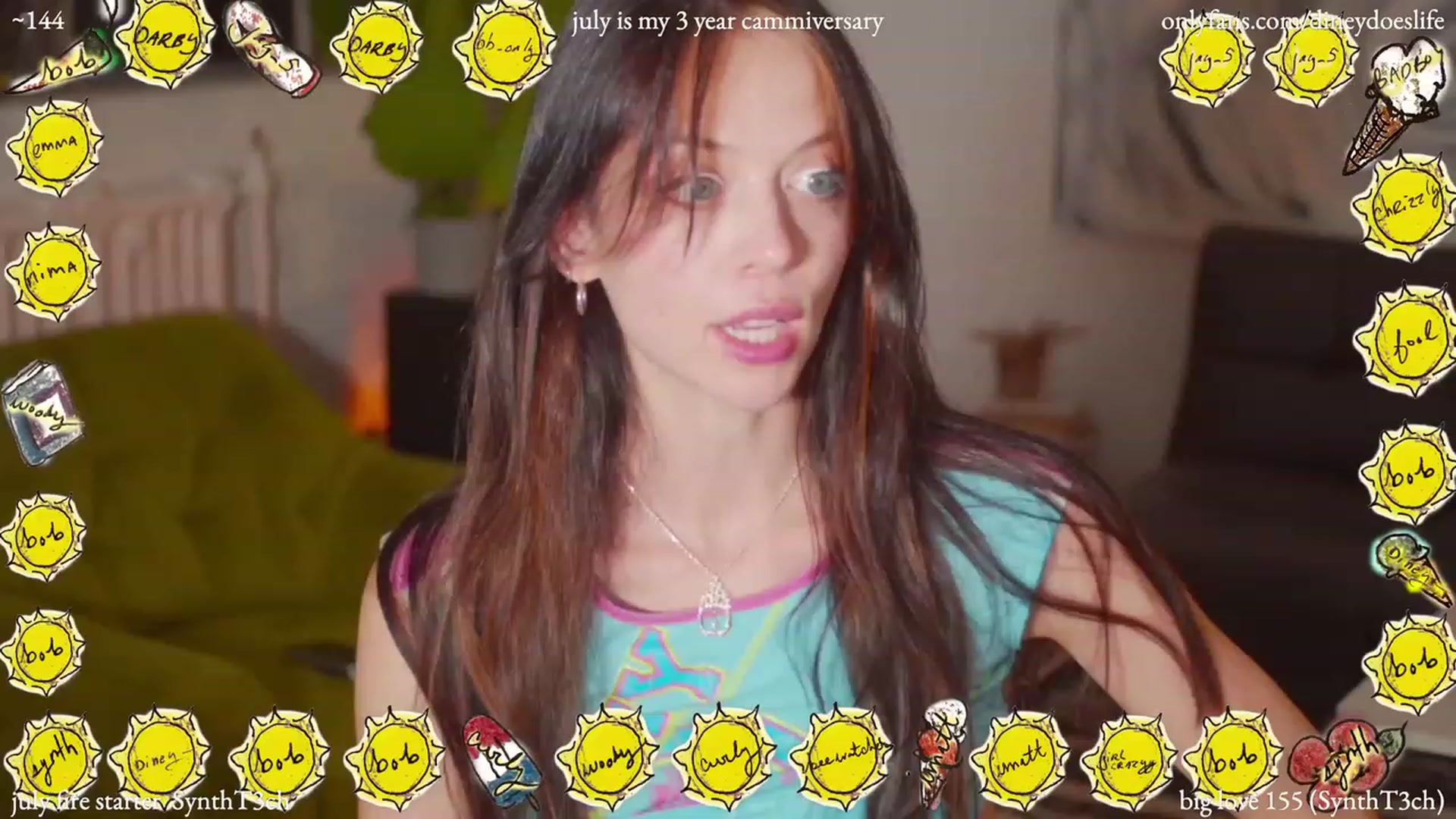 Gallery image thumbnail from diney_'s myfreecams stream on, 07/12/2023, 04:48 image 1 of 20